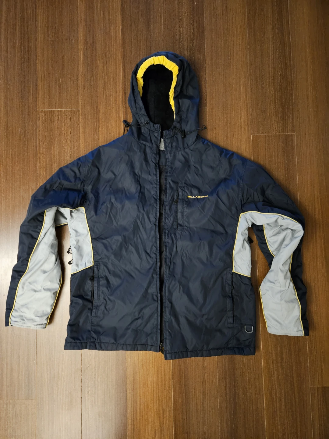 ⚽️ Billabong Navy Blue Grey Hooded Jacket XL