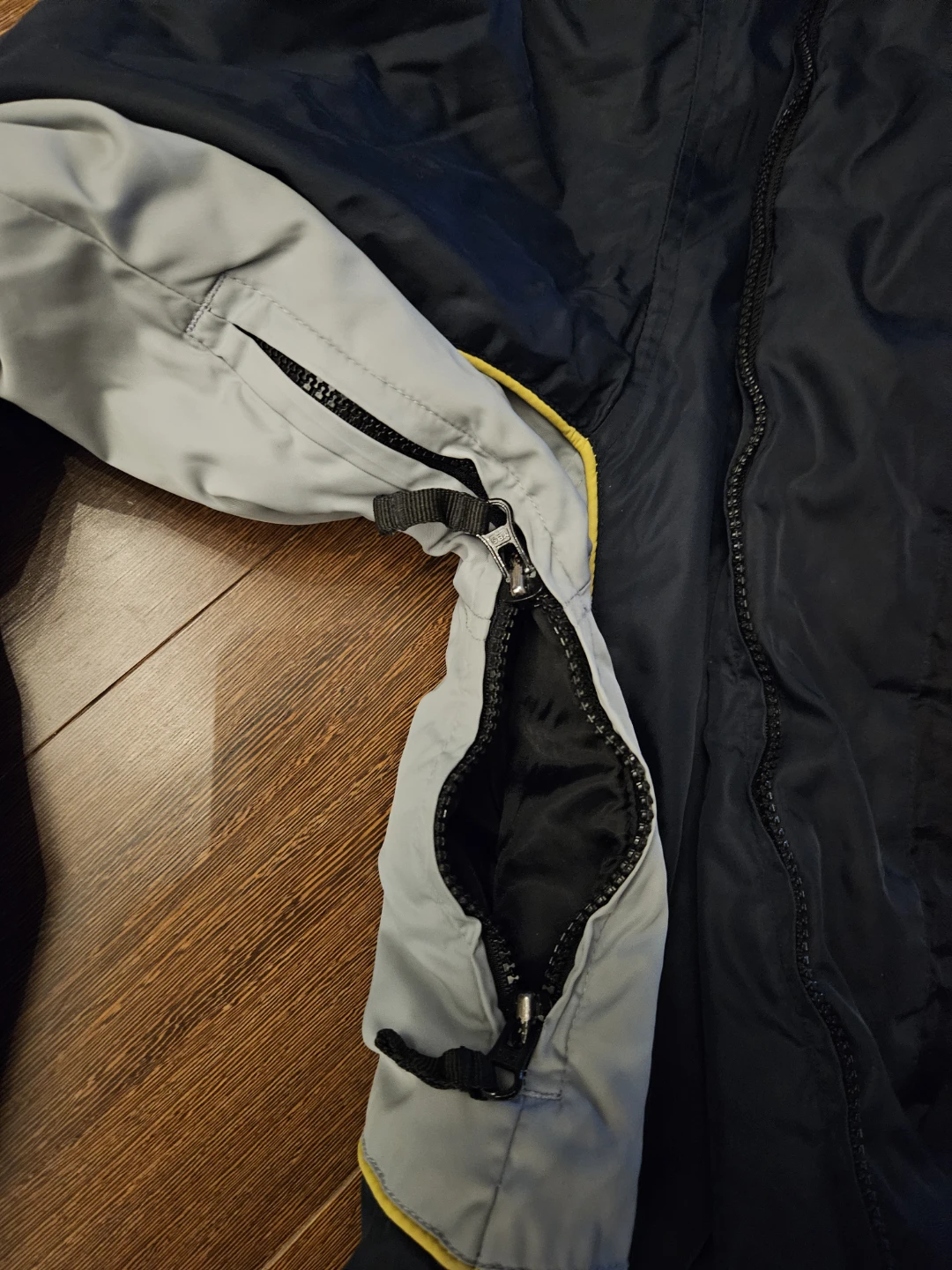 ⚽️ Billabong Navy Blue Grey Hooded Jacket XL - photo 4