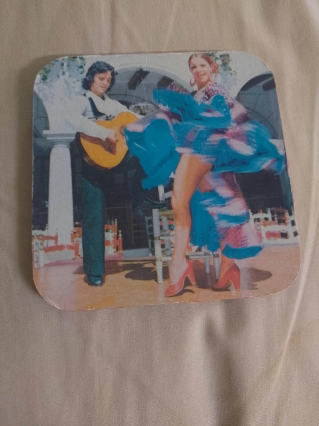 Flamenco Dancer and Guitarist Coaster ⚽