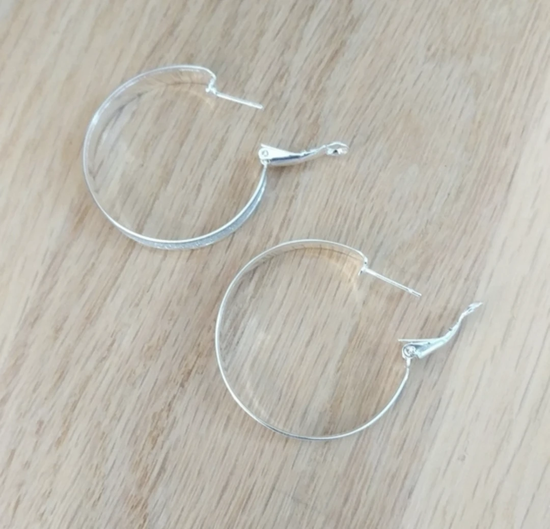 Sterling Silver Hoop Earrings - photo 3