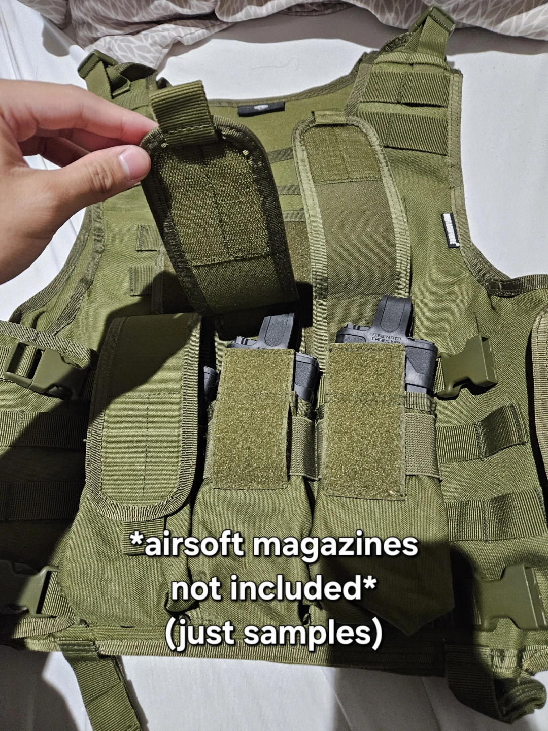 Tactical vest & Tactical belt w/ foamplates +free paintball mask - photo 3