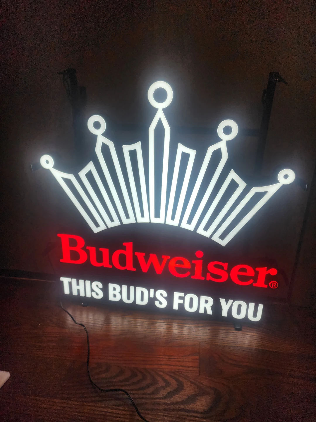 Budweiser "This Bud's For You" Light Up Sign - photo 2