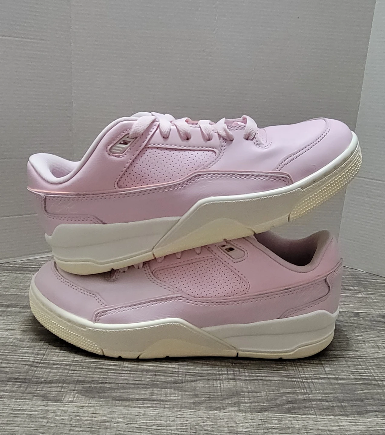 Jordan Pink Leather Sneakers Size 7Y