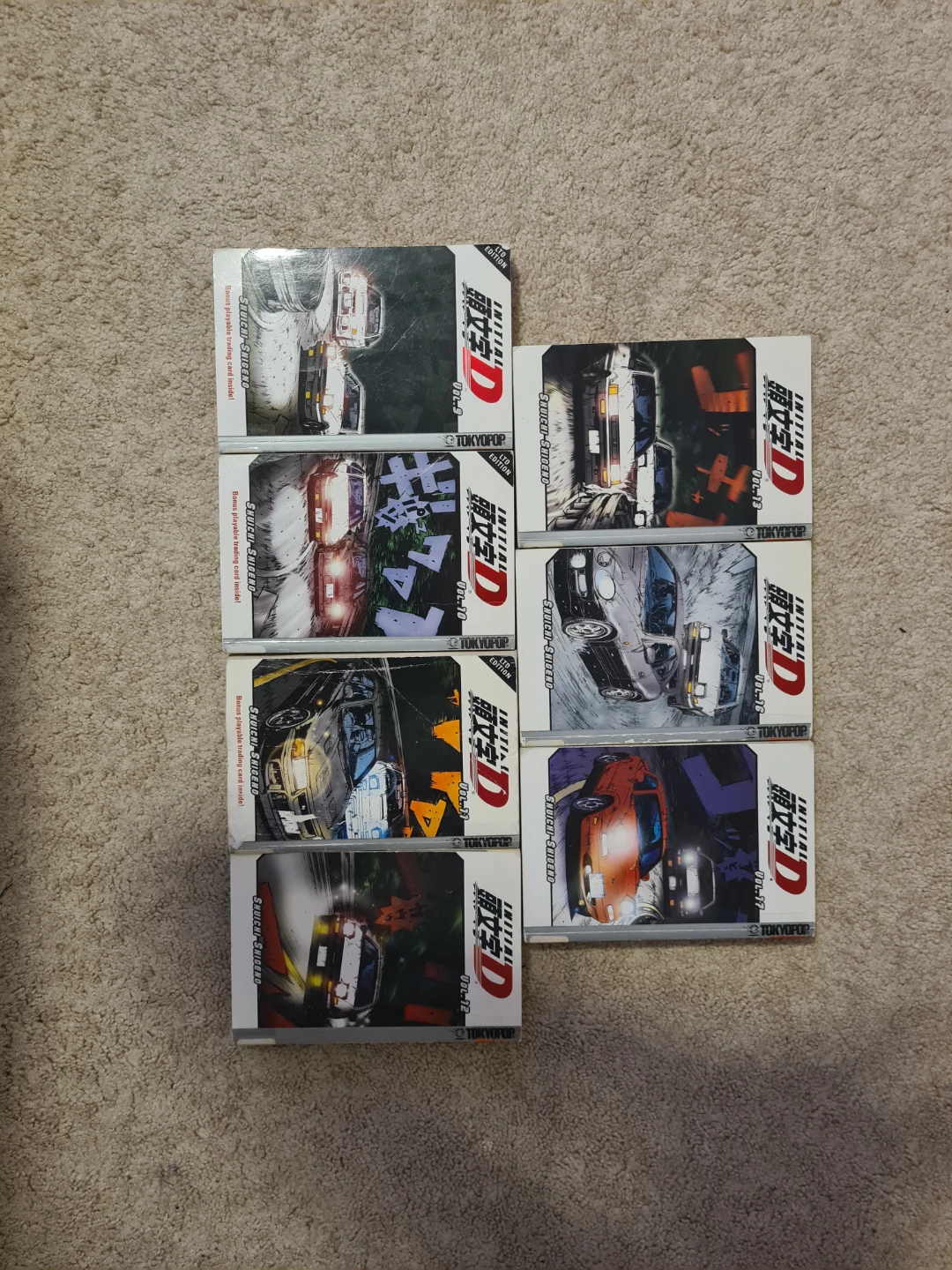 Initial D Manga Volumes 12-17