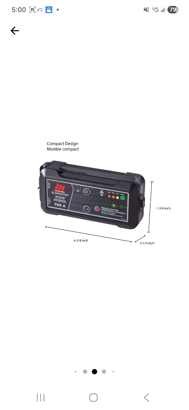 Eliminator 750A Jump Starter - photo 5