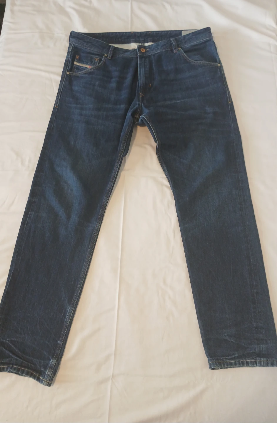 DIESEL KRAYVER Men's Jeans Size W36 L32 Regular Slim Carrot Y2K