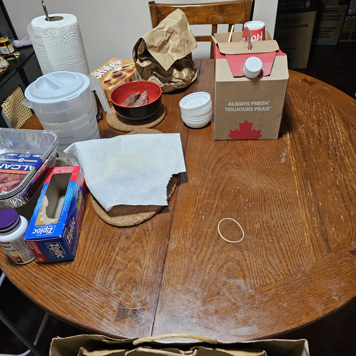 Wooden Dining Table with 2 Chairs - photo 3