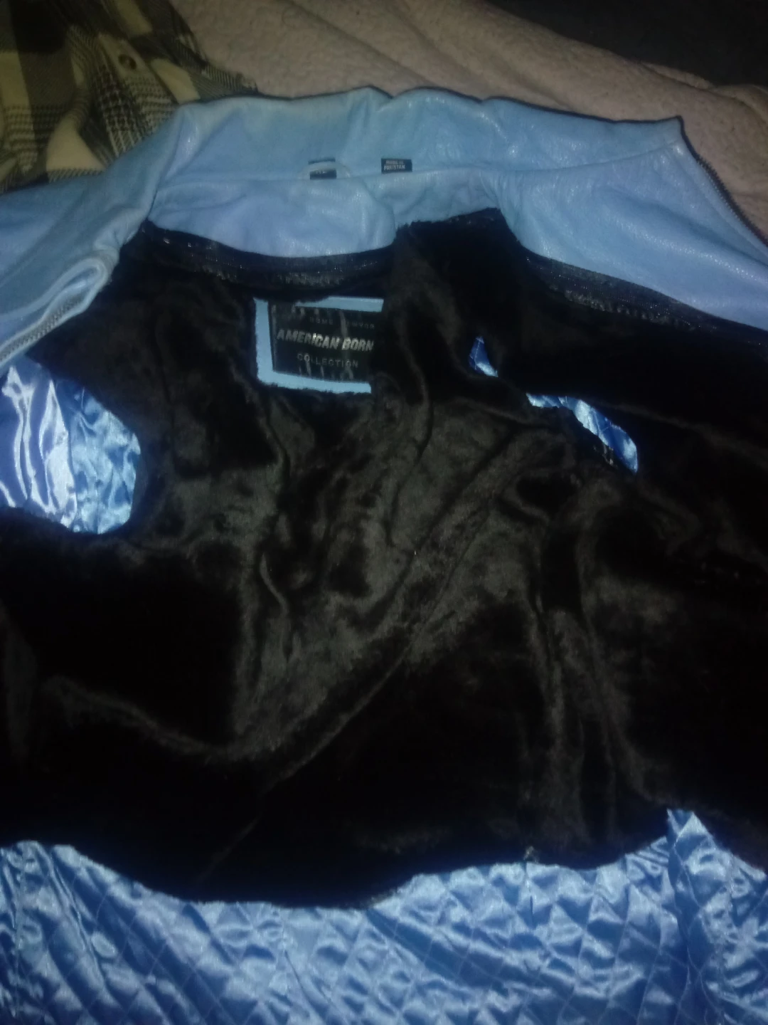 American Born Collection Light Blue Leather Jacket - photo 4