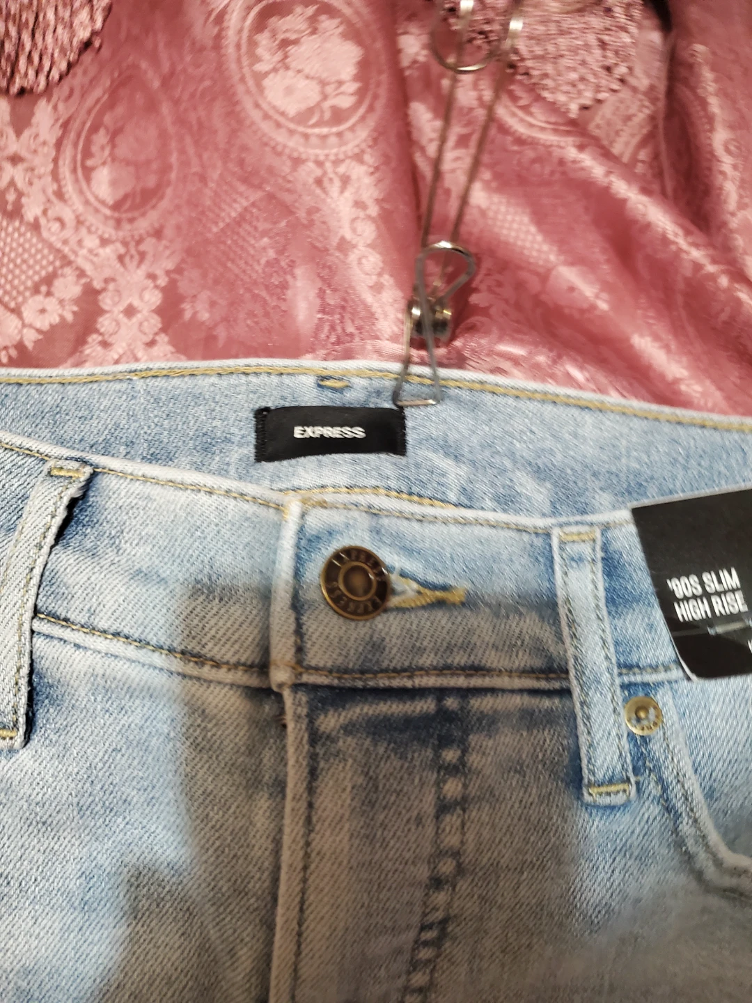 Express '90s Slim High Rise Jeans - photo 5