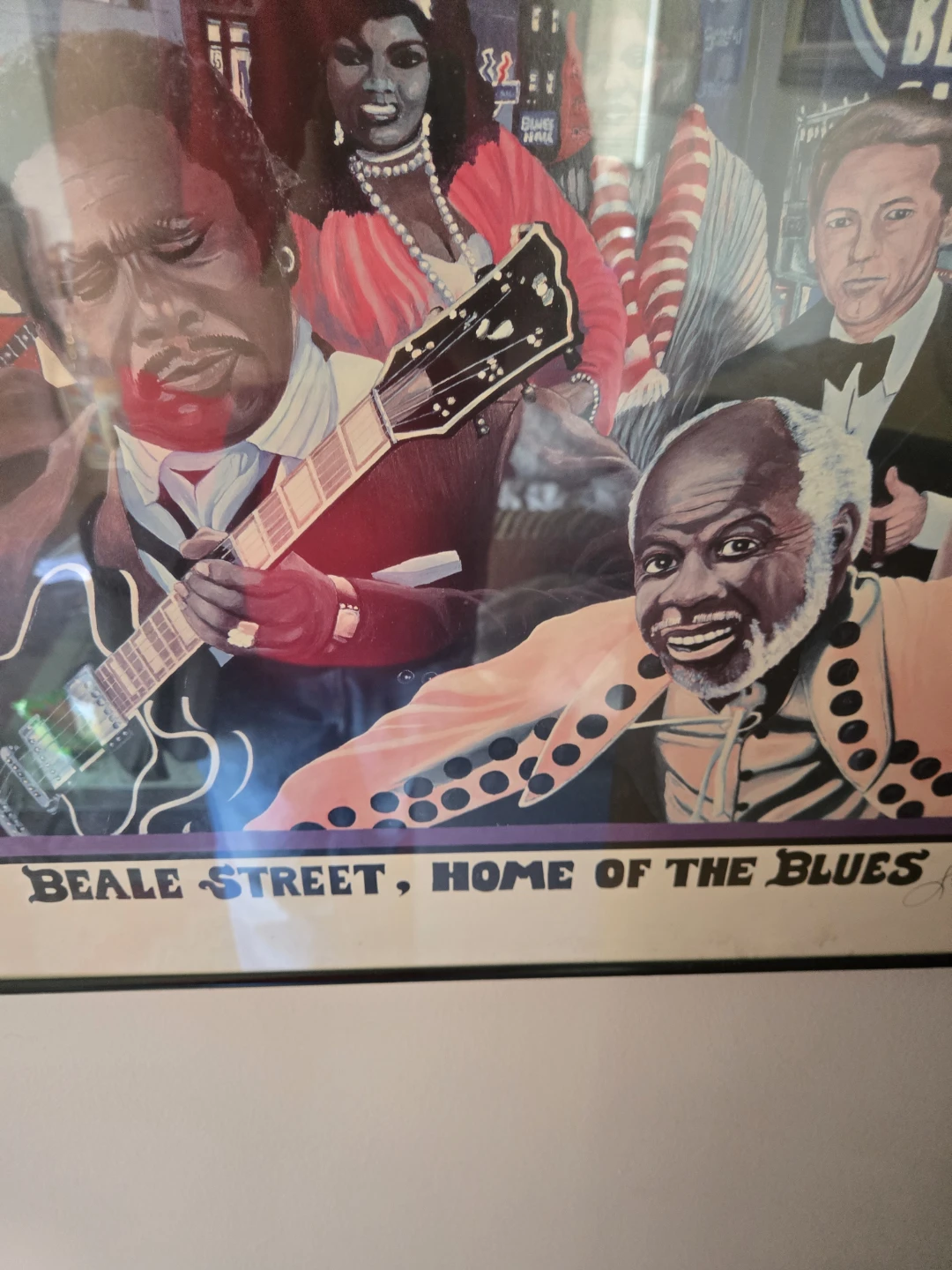 Memphis Music Beale Street Home of the Blues Art Print 149/1000