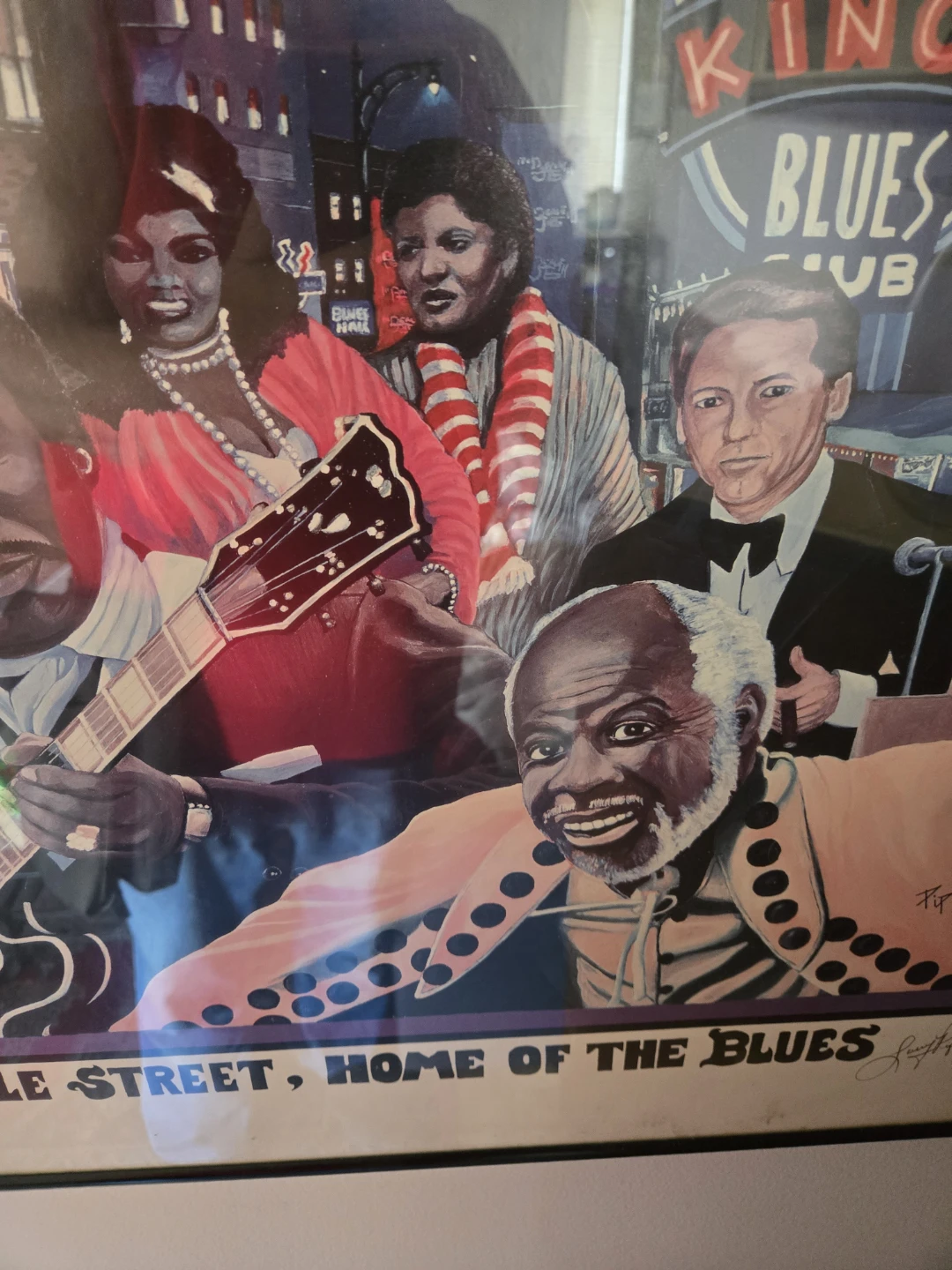Memphis Music Beale Street Home of the Blues Art Print 149/1000 - photo 3
