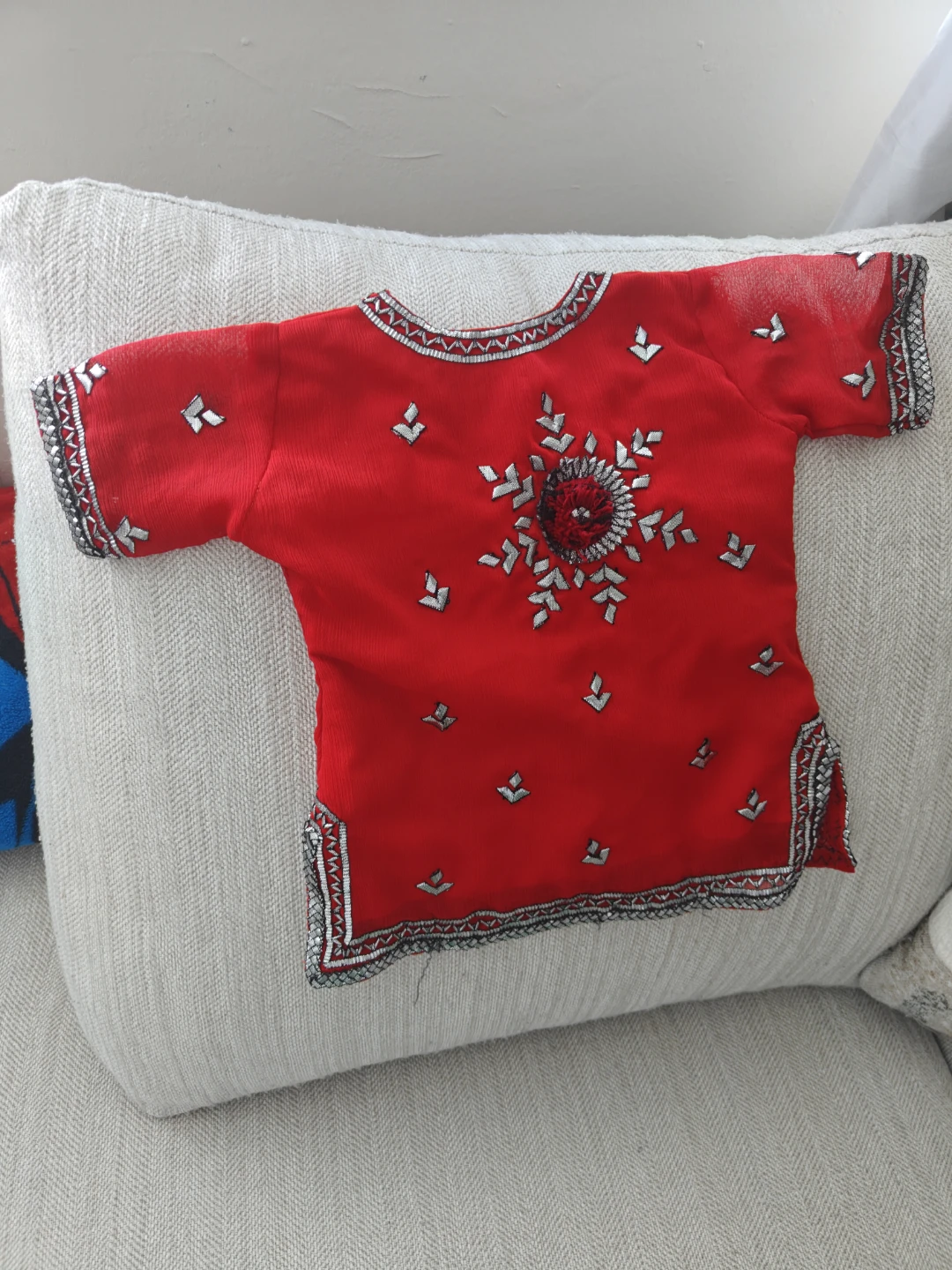 Red Embellished Top - photo 2