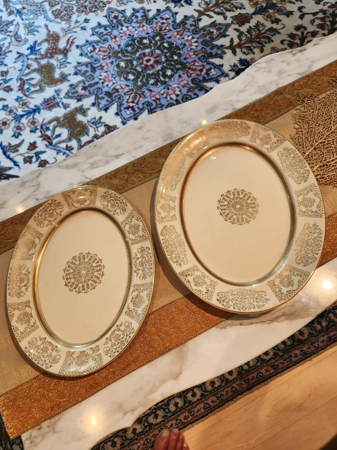 Johnson Bros. Victorian Serving Platters (Set of 2)