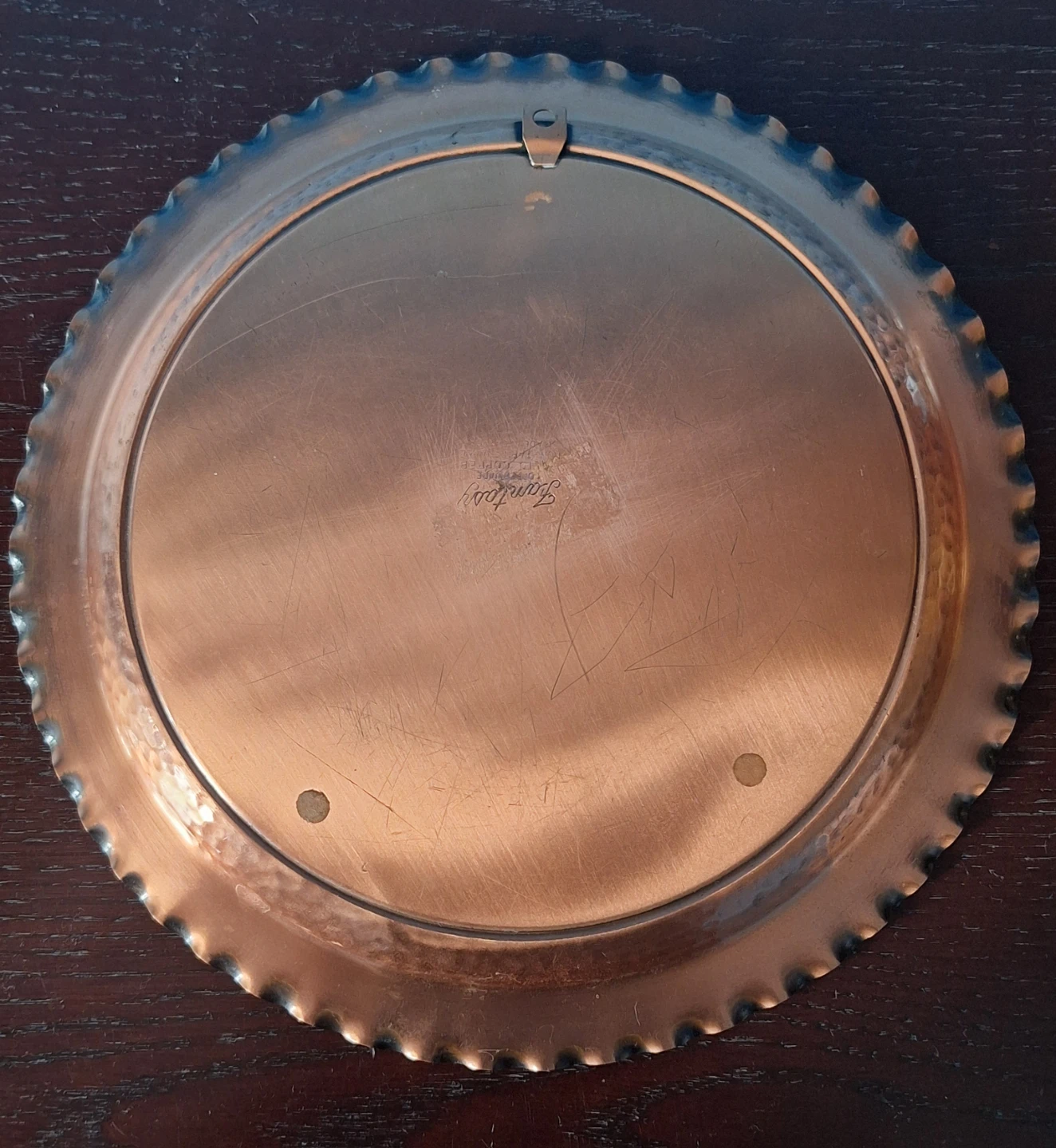 Vintage Fantasy Copperware Serving Tray Plate - photo 4