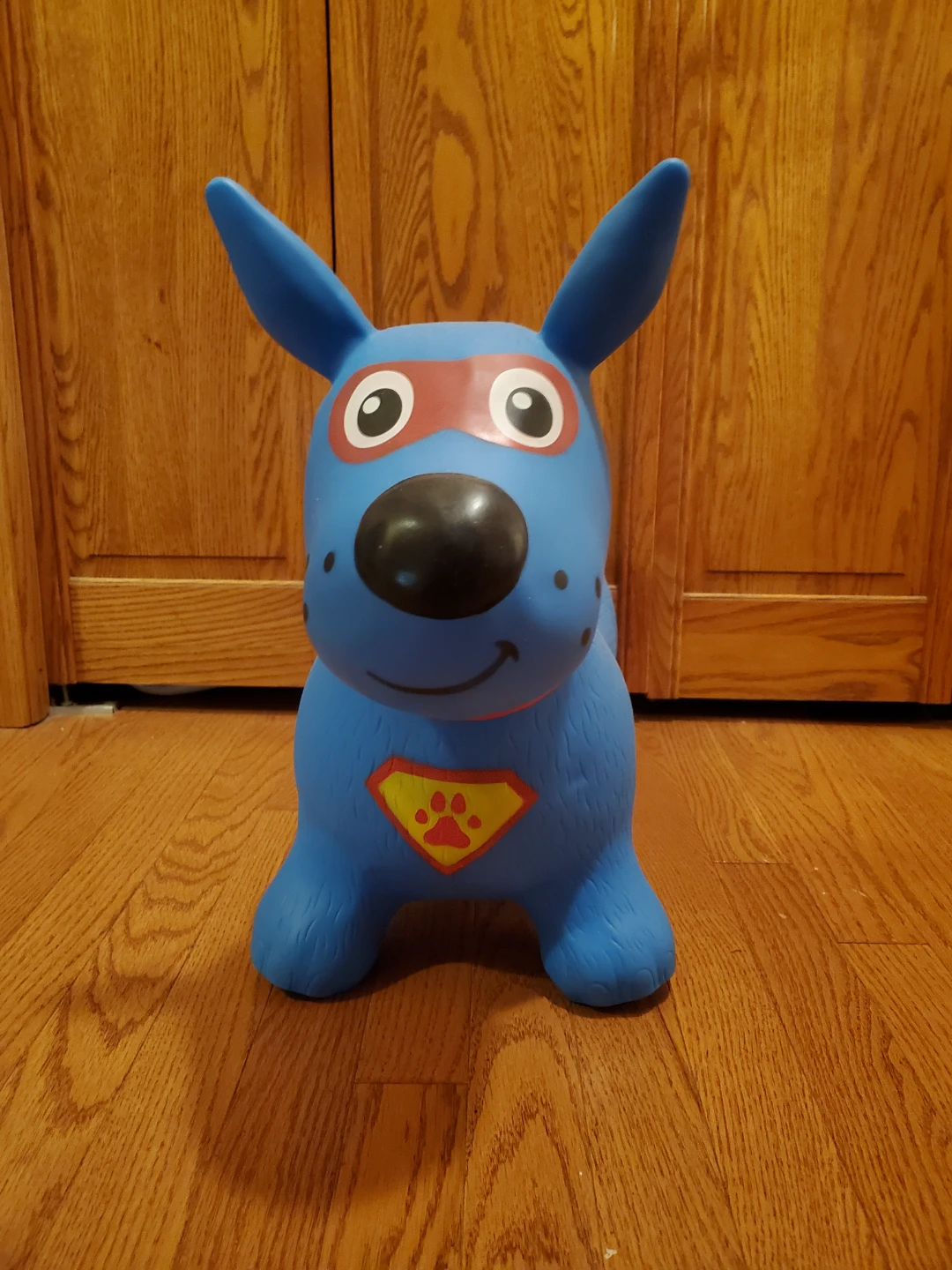 Blue Inflatable Dog Hopper Toy