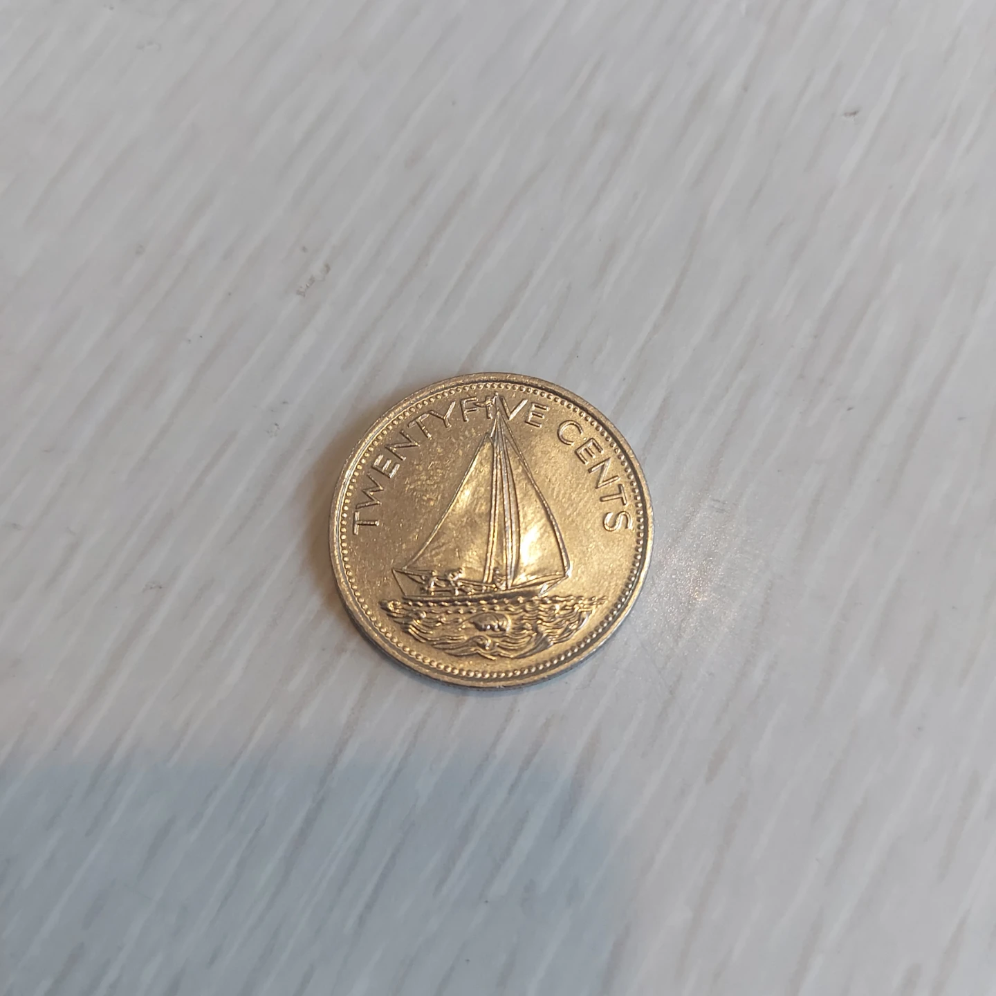 1981 Commonwealth of the Bahamas 25 Cents Coin