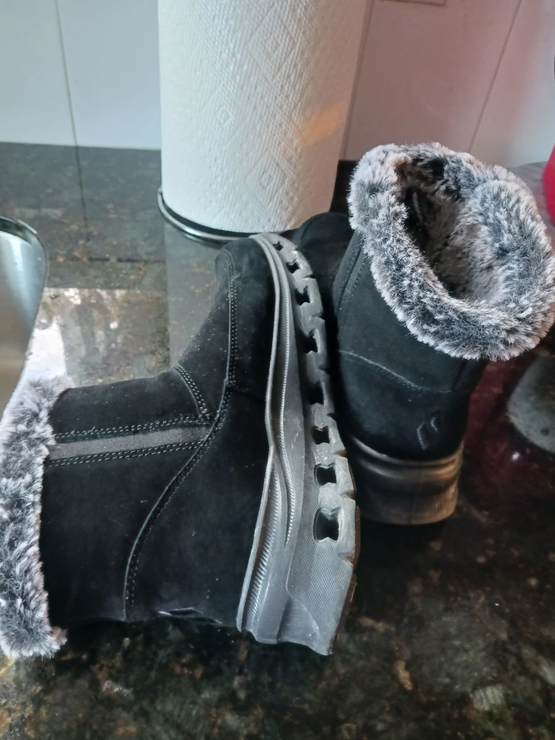 Skechers Women's Black Faux Fur Lined Boots - photo 4