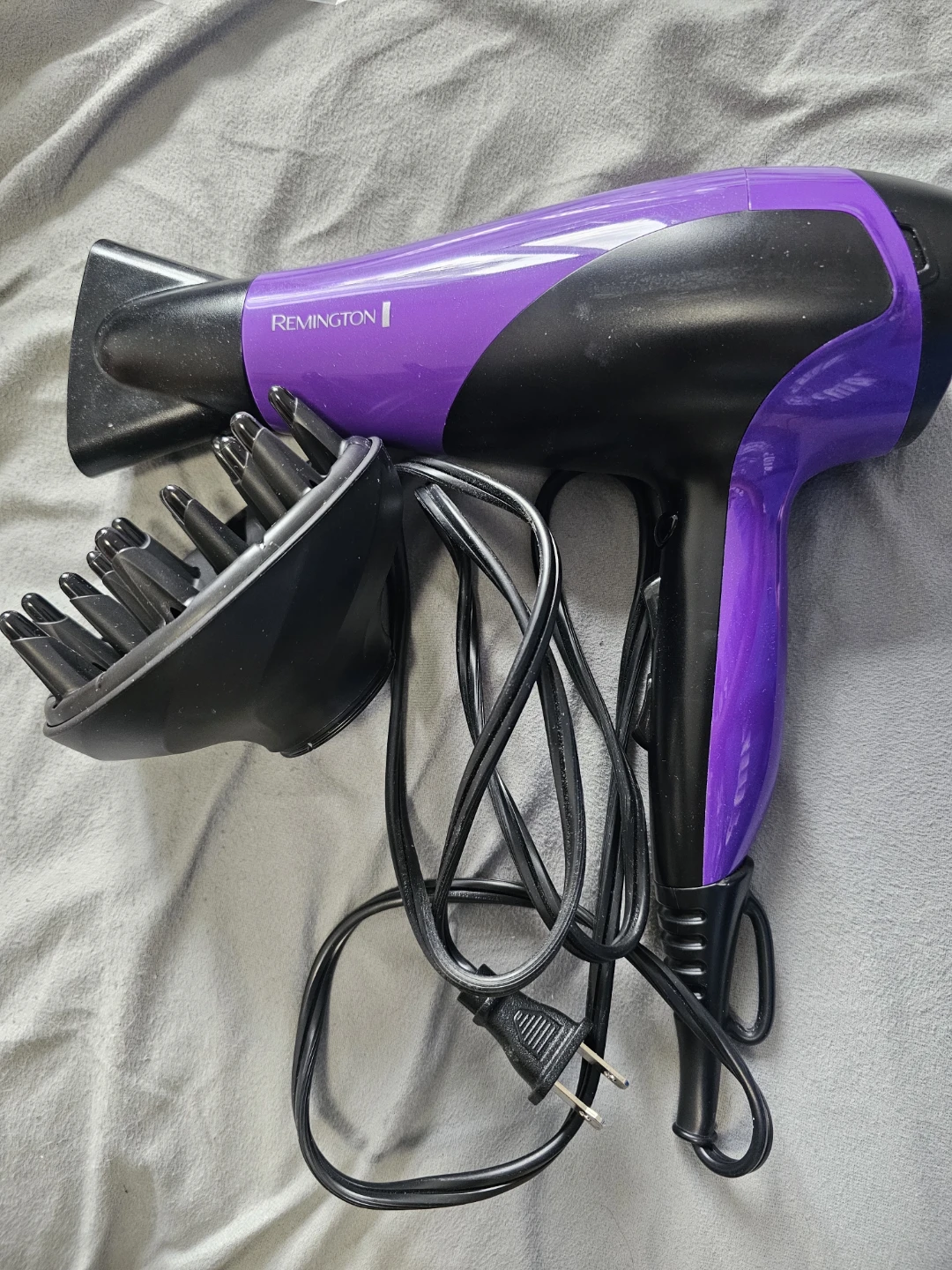 Purple Remington Hair Dryer with Diffuser