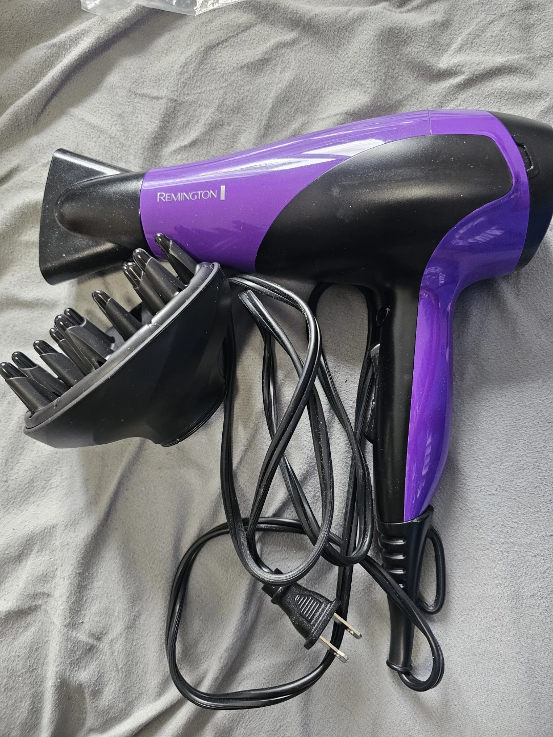 Purple Remington Hair Dryer with Diffuser - photo 2