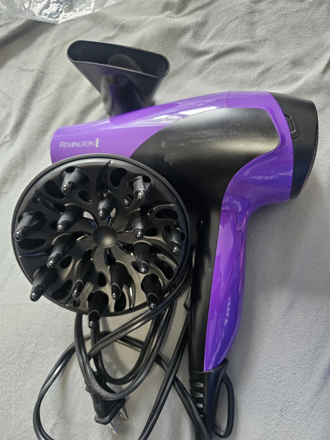 Purple Remington Hair Dryer with Diffuser - photo 3