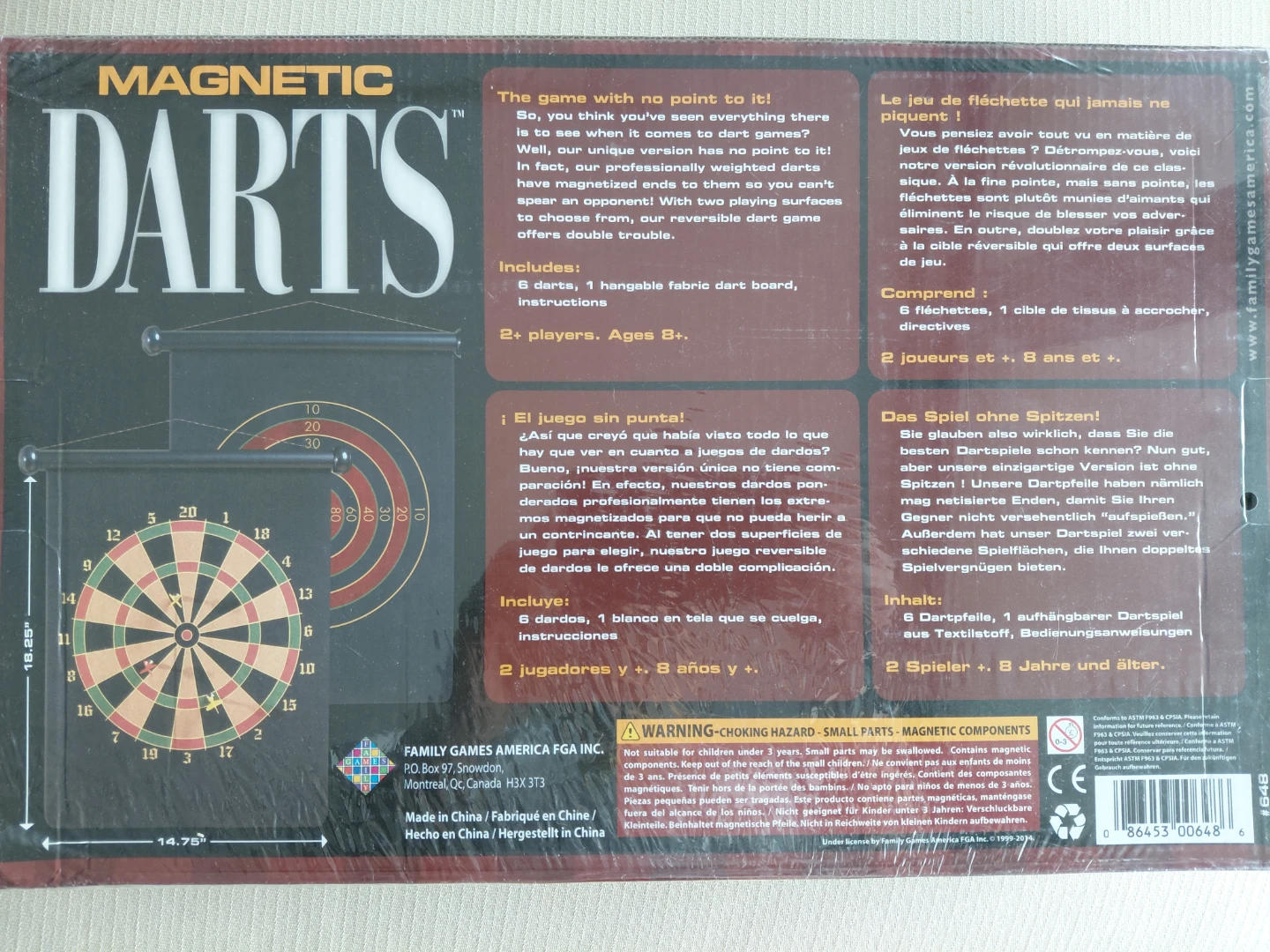New in Box - Magnetic Darts Game - photo 2