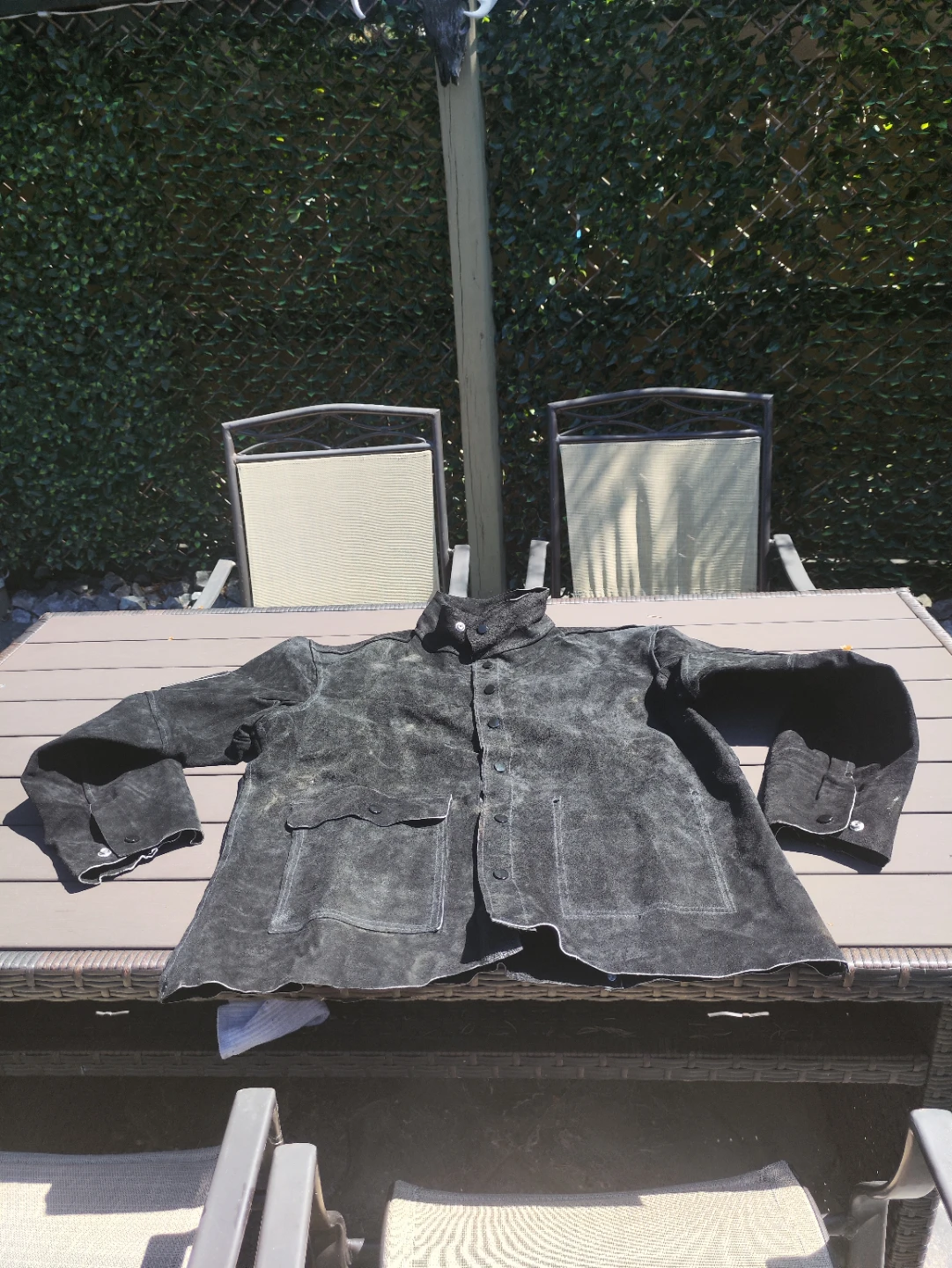 Black Suede Work Jacket