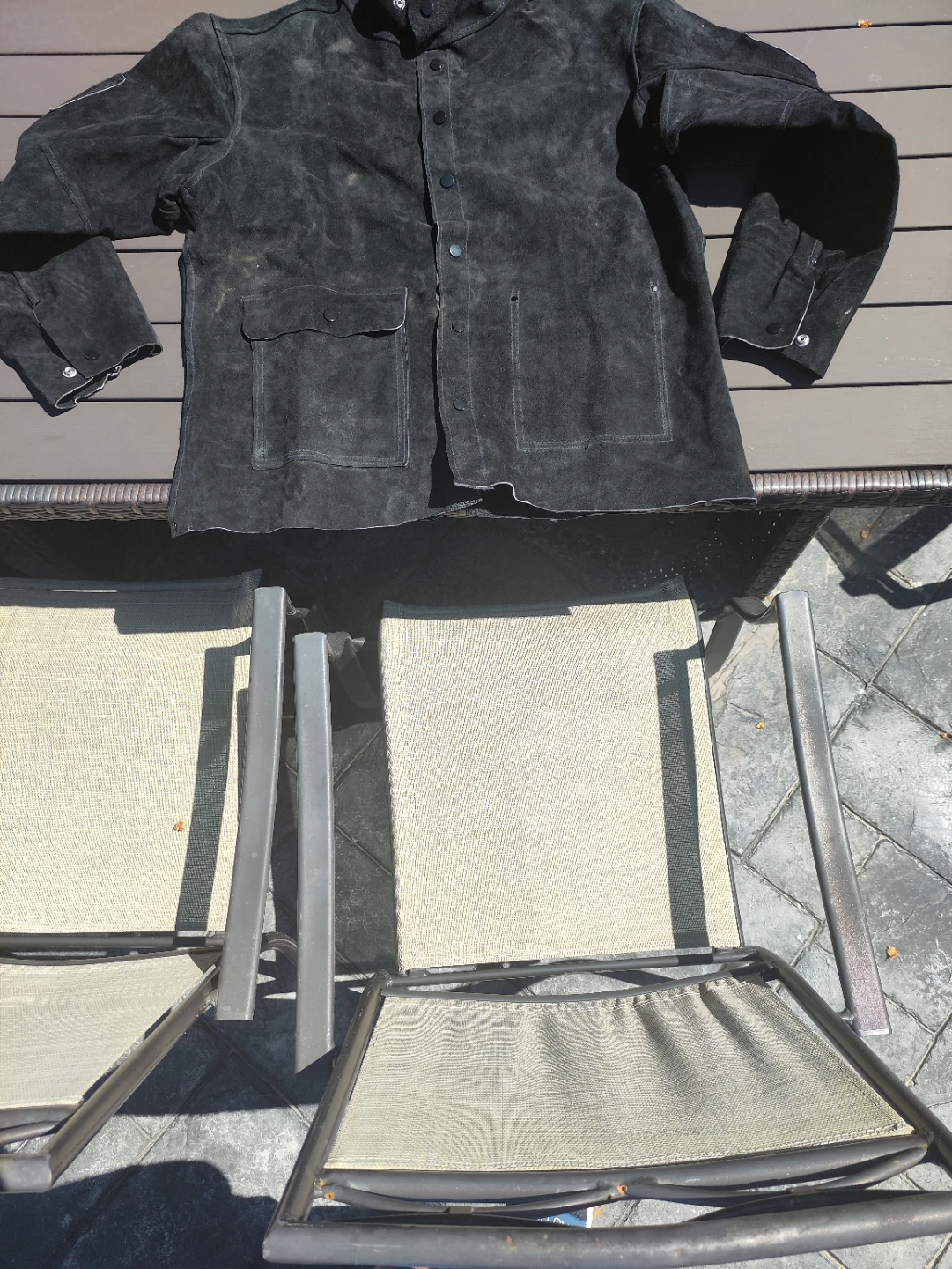 Black Suede Work Jacket - photo 2