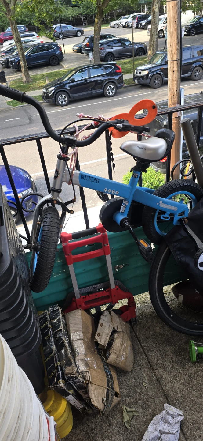 Baby blue bike