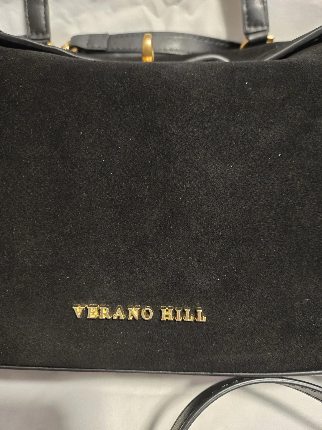 Verano Hill Black Suede Handbag - photo 2