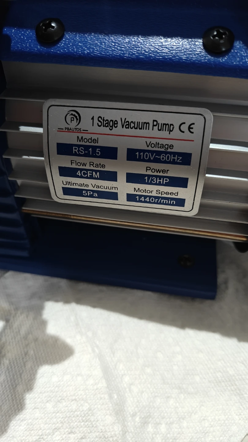 PBAUTOS RS-1.5 1 Stage Vacuum Pump - photo 3