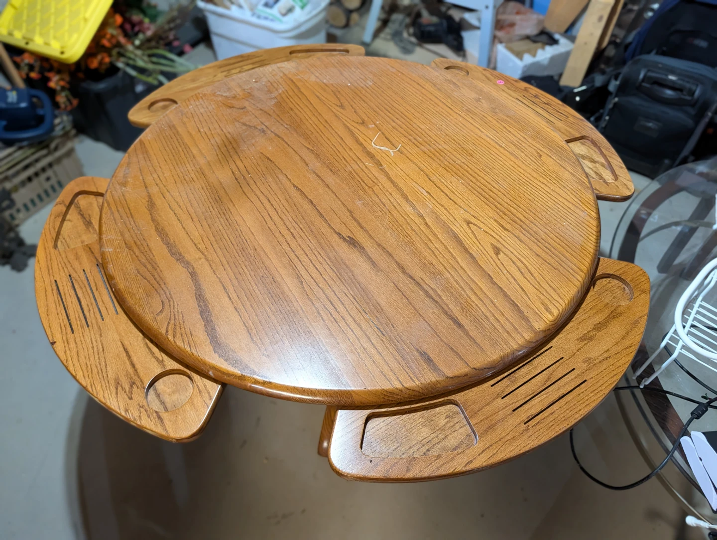 Table with Hidden Swivel Trays - photo 3