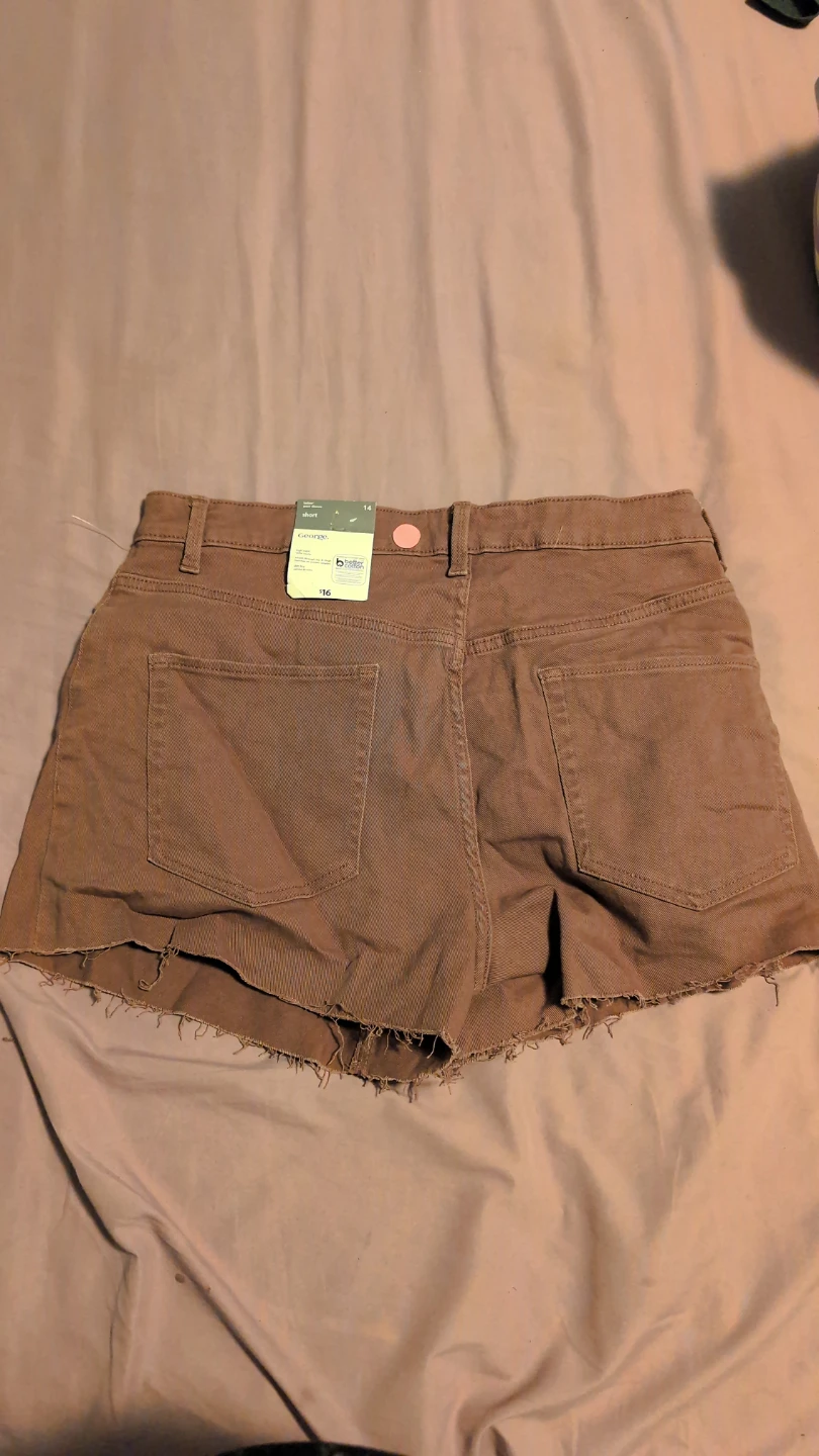 George Ladies' Brown High Waist Slim Leg Shorts - photo 2