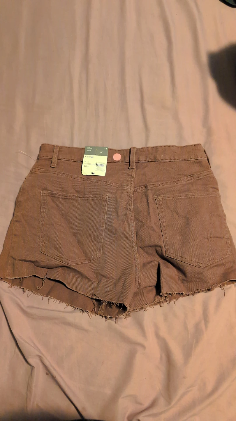 George Ladies' Brown High Waist Slim Leg Shorts - photo 3