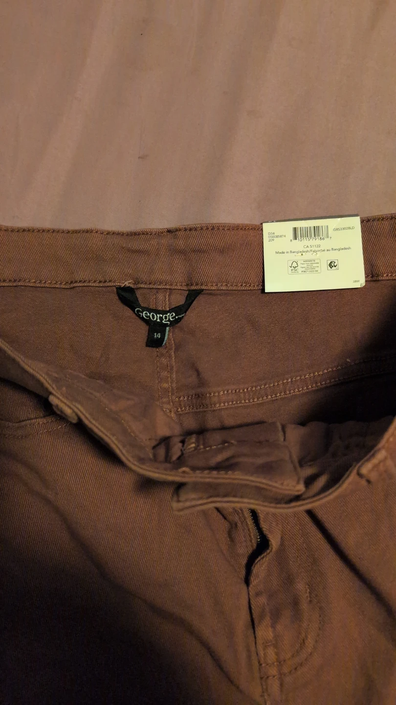 George Ladies' Brown High Waist Slim Leg Shorts - photo 5