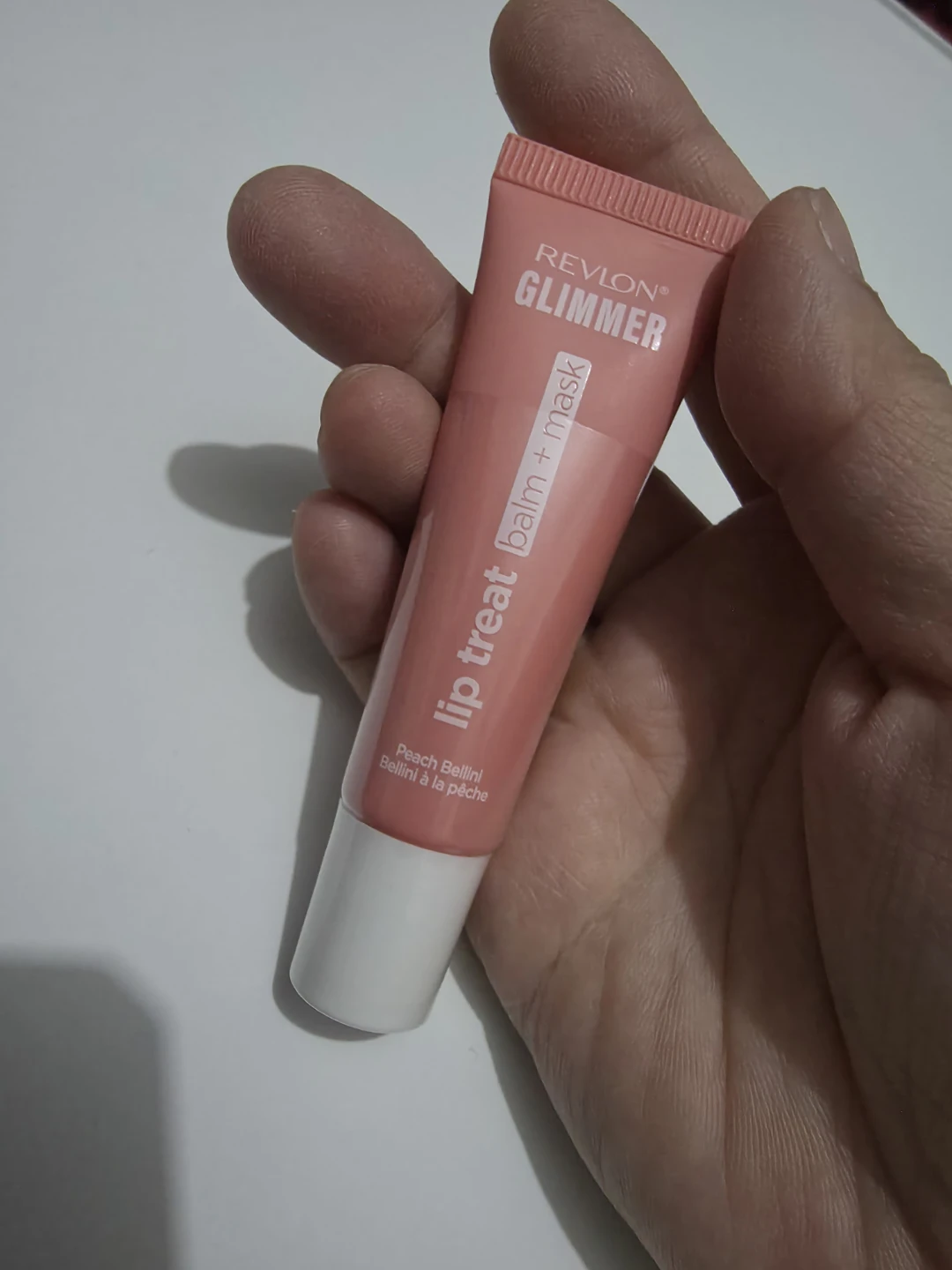 Revlon Glimmer Lip Treat Balm + Mask in Peach Bellini ⚽️