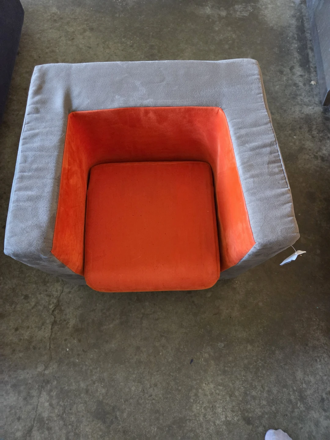 Orange and Grey Armchair kids ( Monte )