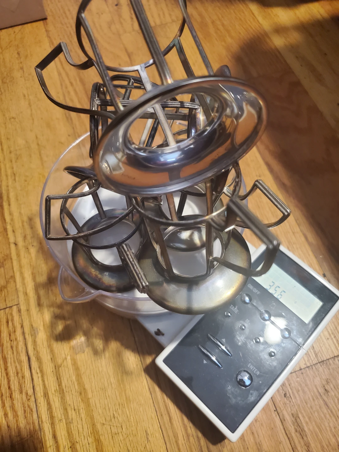 Set of 6 Vintage Sterling Silver and Ceramic Vases - photo 2