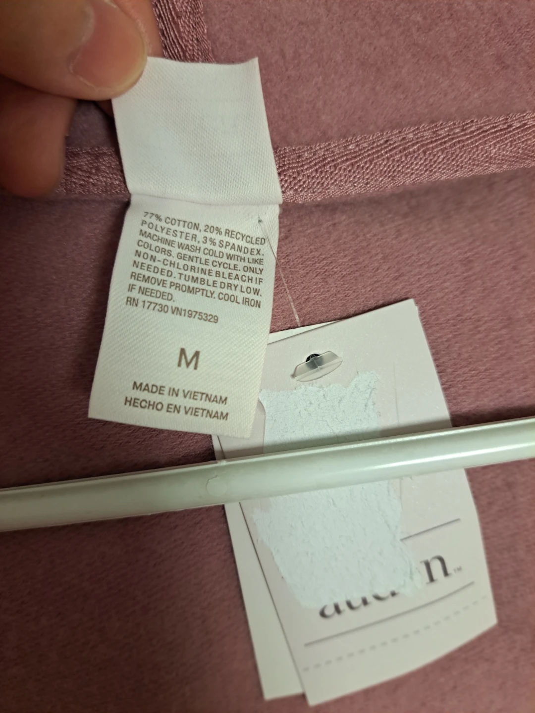 Auden Pink Zip-Up Jacket- Size M - photo 5