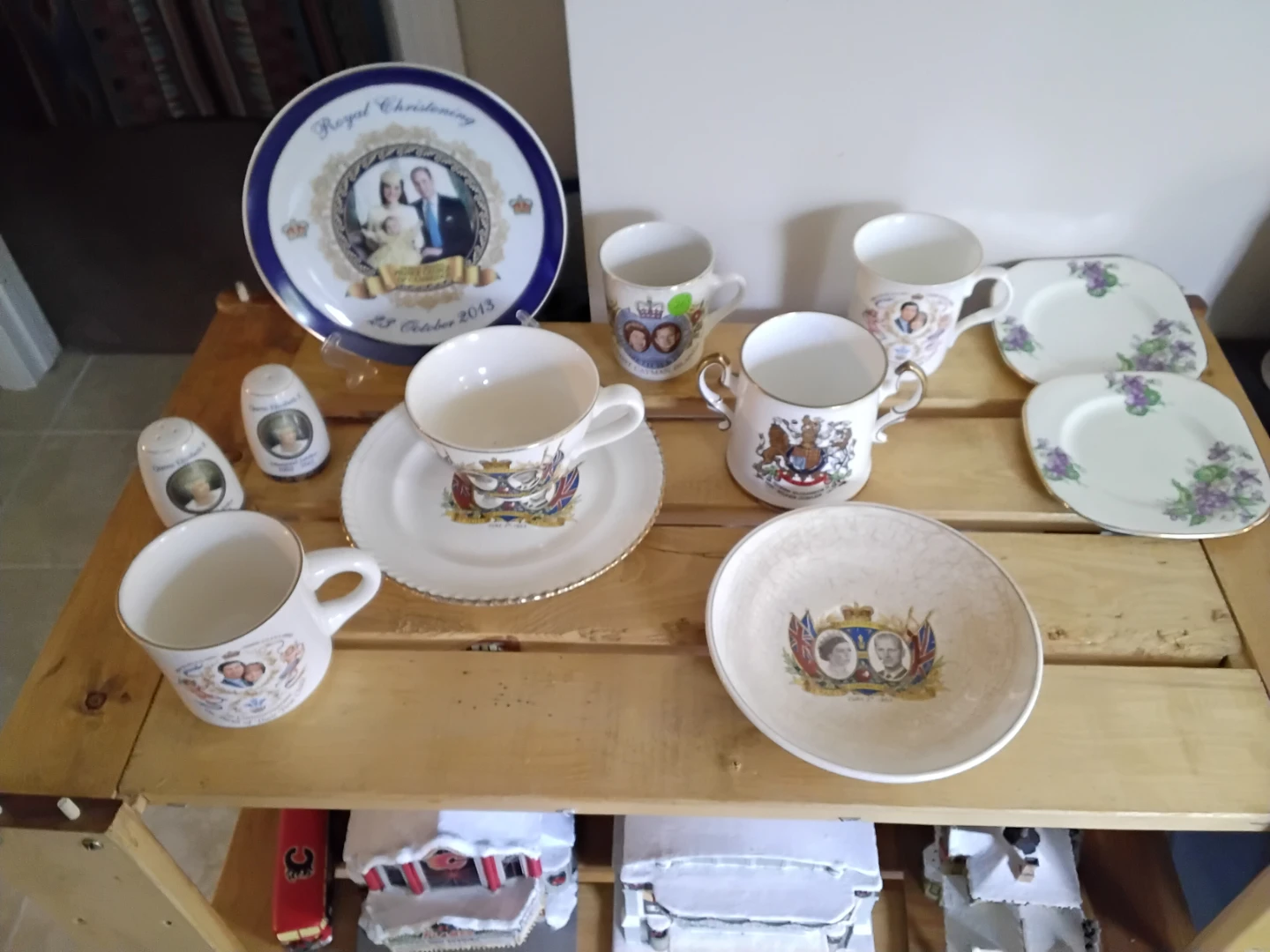 Royal Christening Commemorative Plate and Cup Set