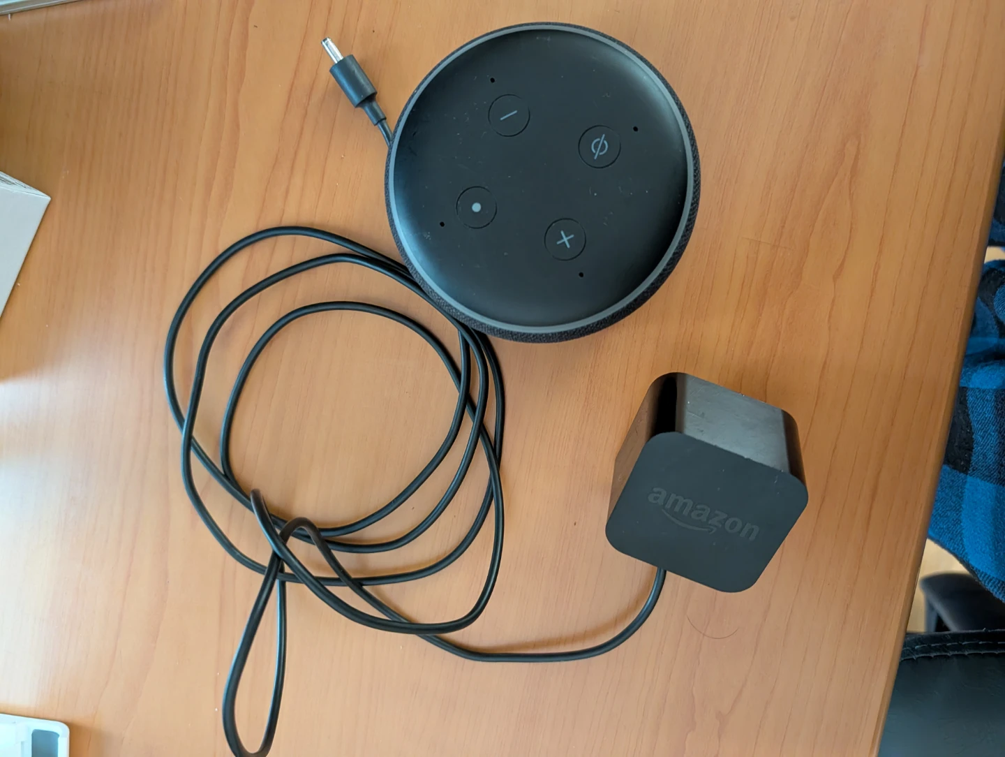 Amazon Echo Dot (3rd Gen) Smart Speaker with Power Adapter