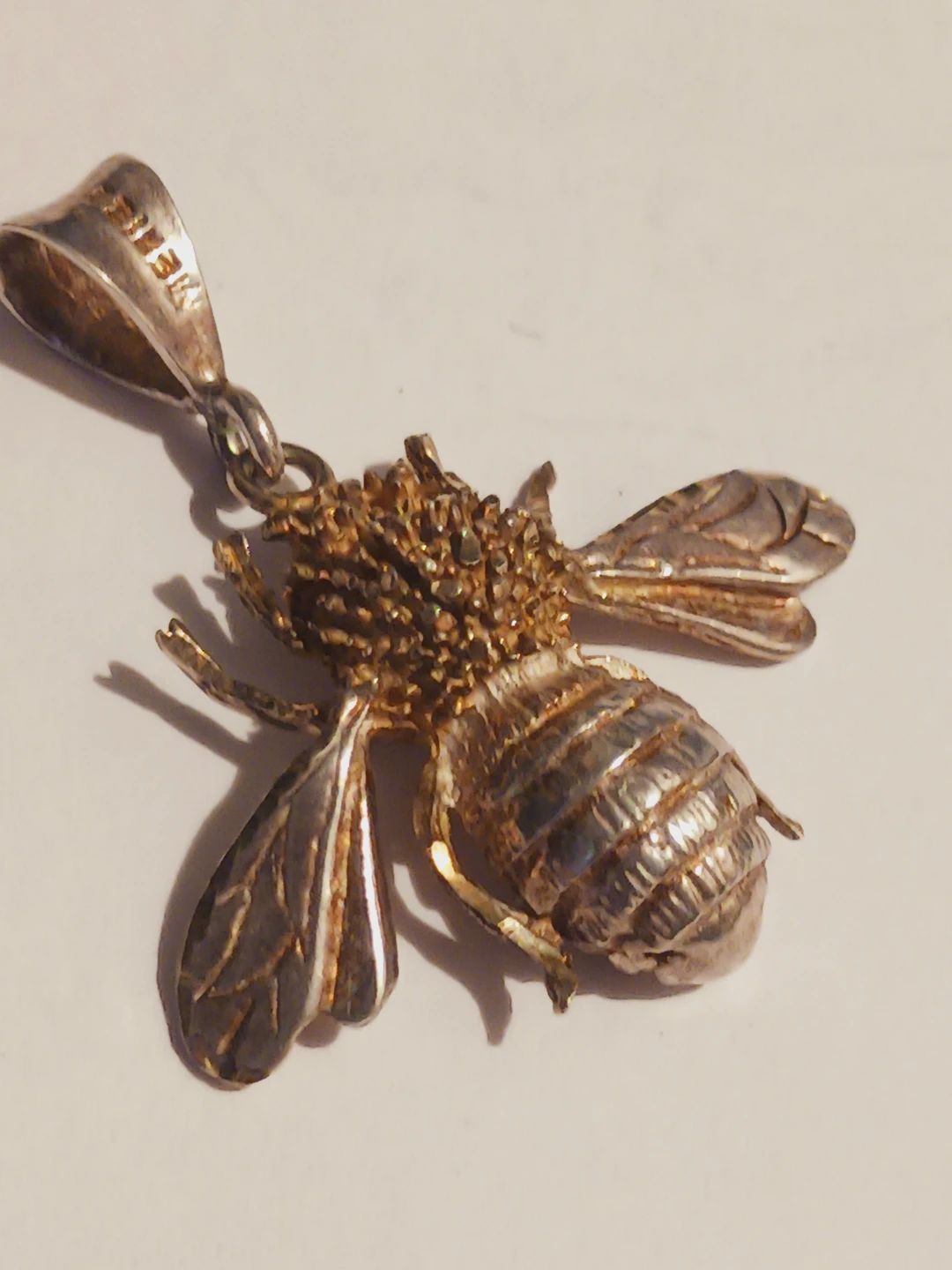 Taxco Mexico 925 Sterling Silver Bumble Bee Pendant - photo 2