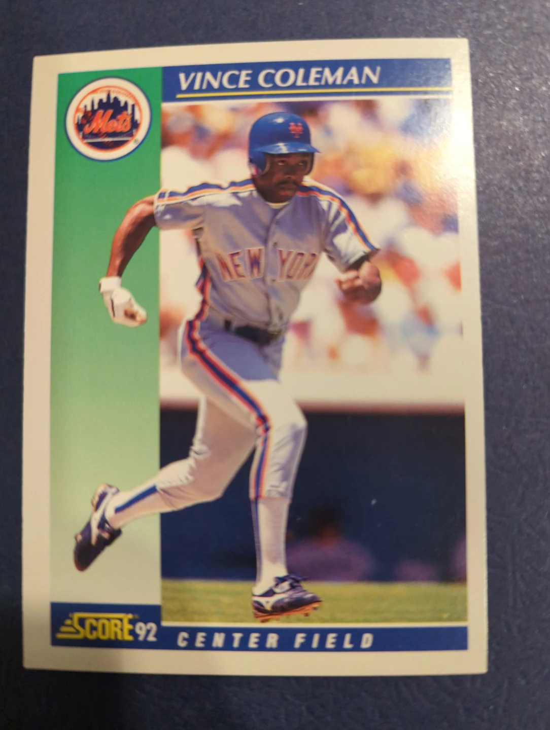 1992 Score Vince Coleman Baseball Card ⚽