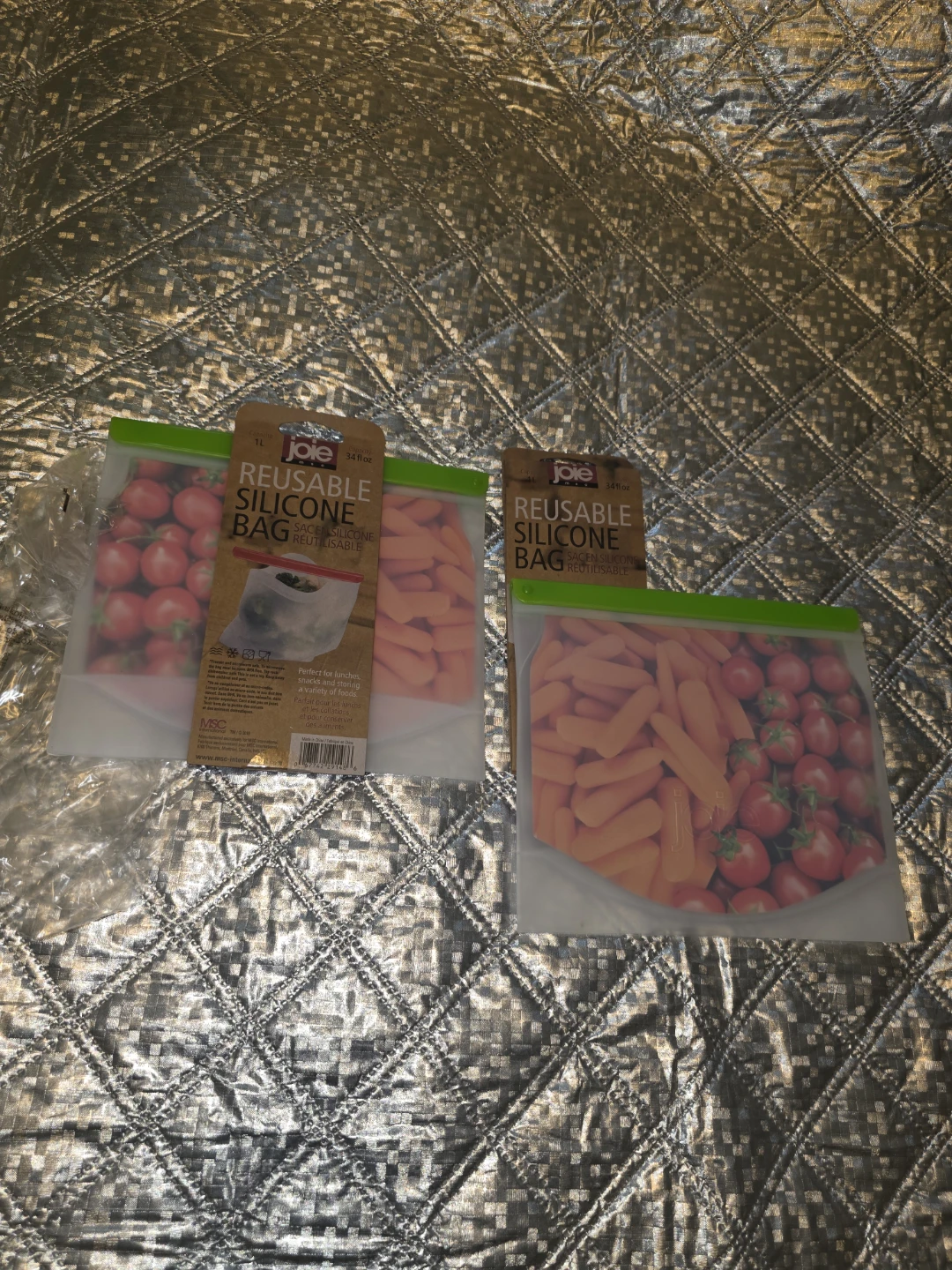 ⚽ New, Unused Reusable Silicone Food Storage Bag