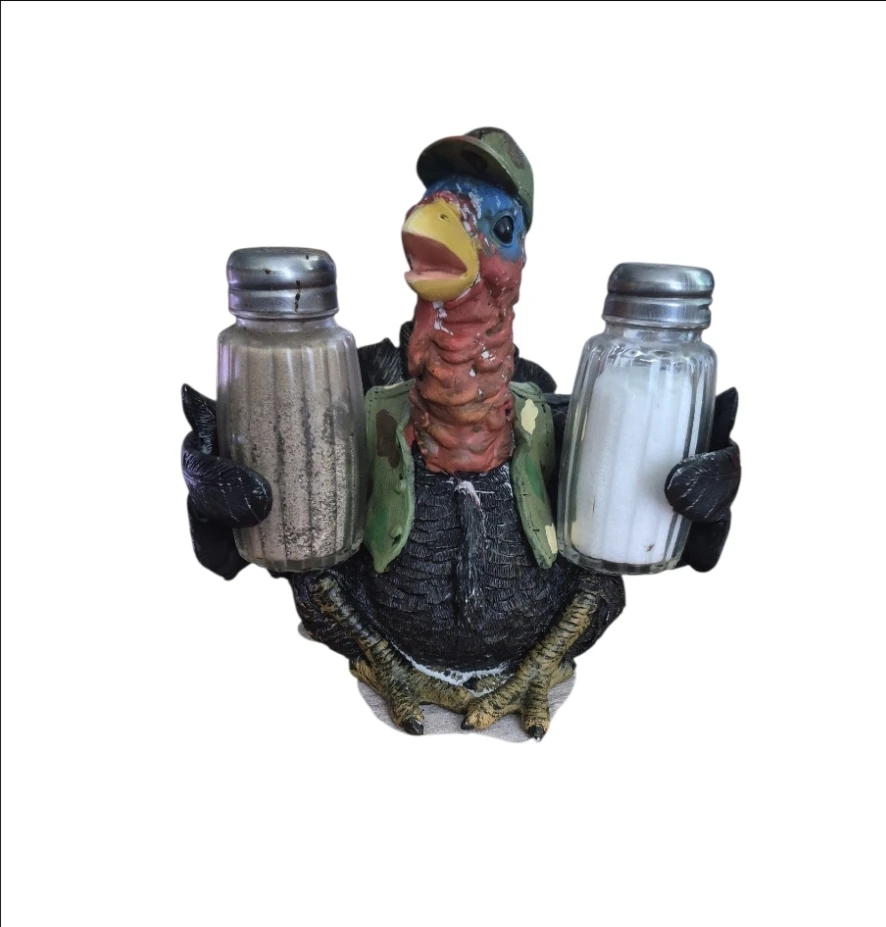 Turkey Salt and Pepper Shaker Holder
