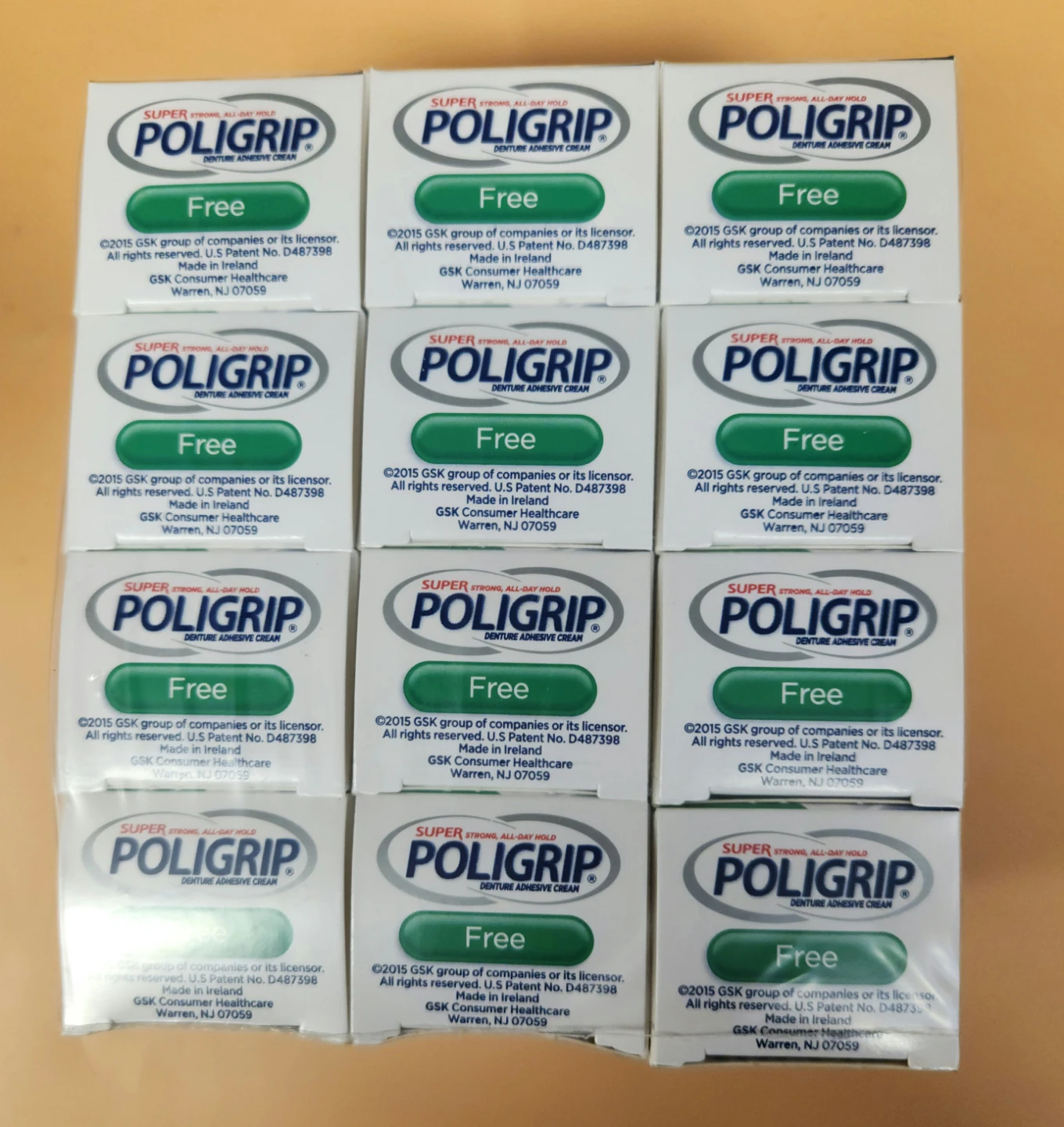 Poligrip Denture Adhesive Cream - 3 pack (0.30 oz each) - photo 2