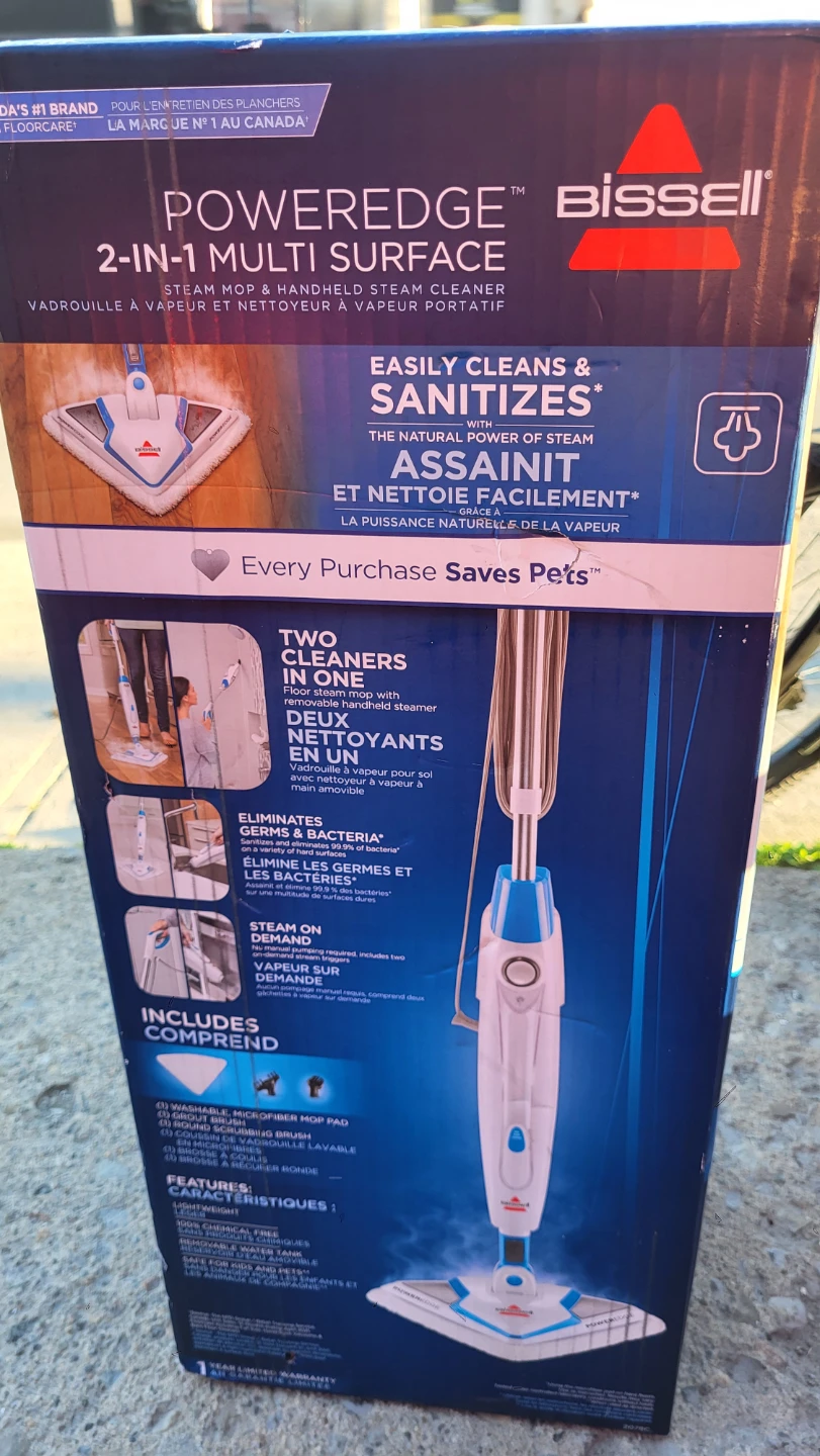 Bissell PowerEdge 2-in-1 Multi-Surface Steam Mop - photo 2