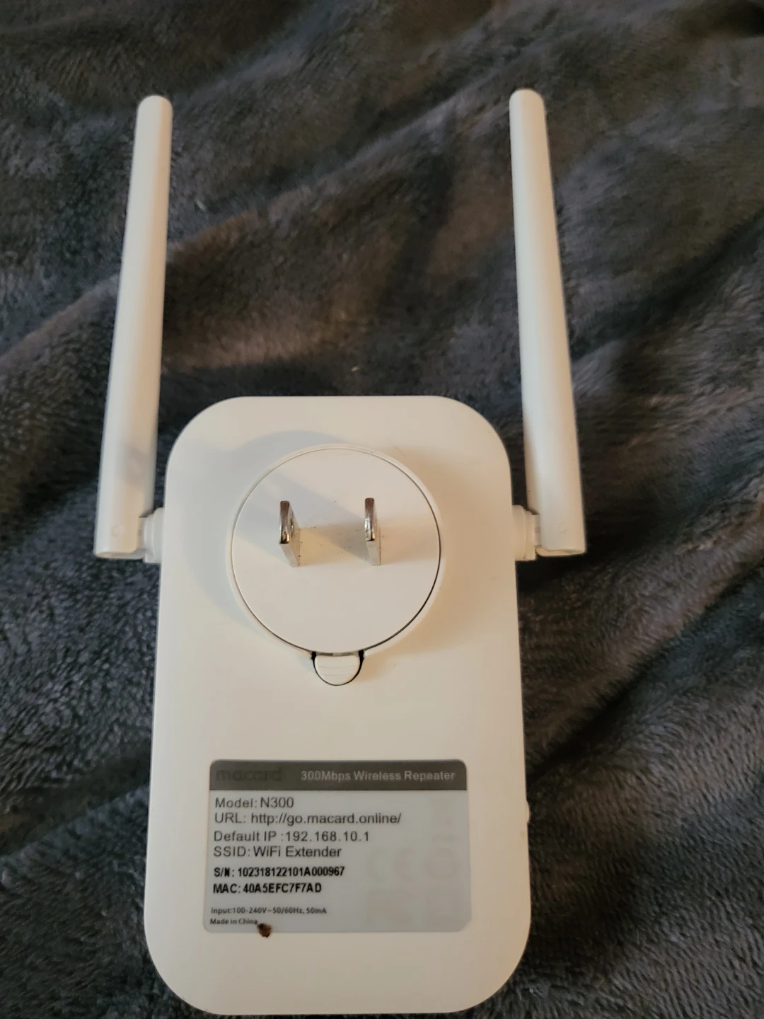 Macard N300 300Mbps Wireless Repeater WiFi Extender - photo 2