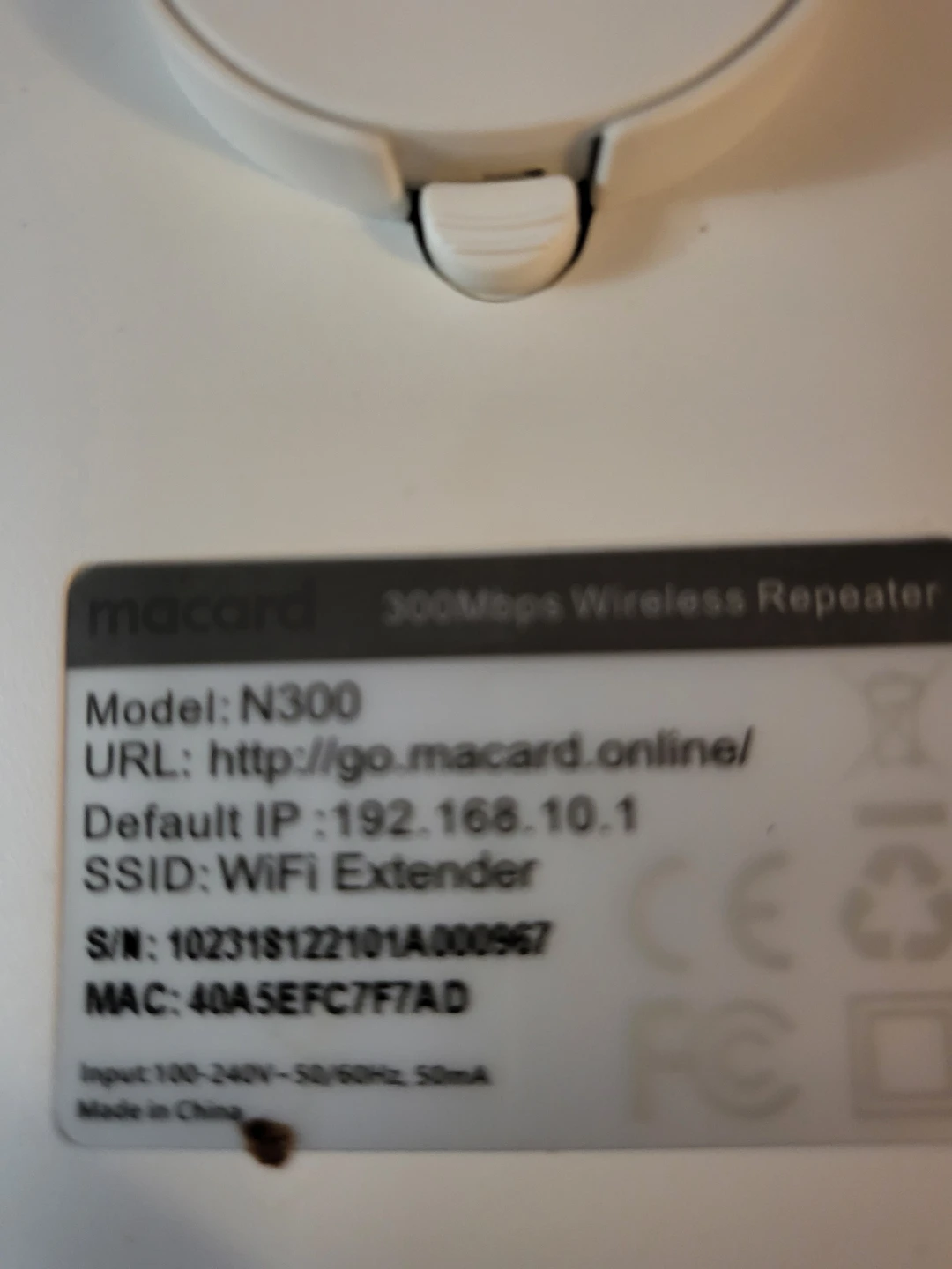 Macard N300 300Mbps Wireless Repeater WiFi Extender - photo 3