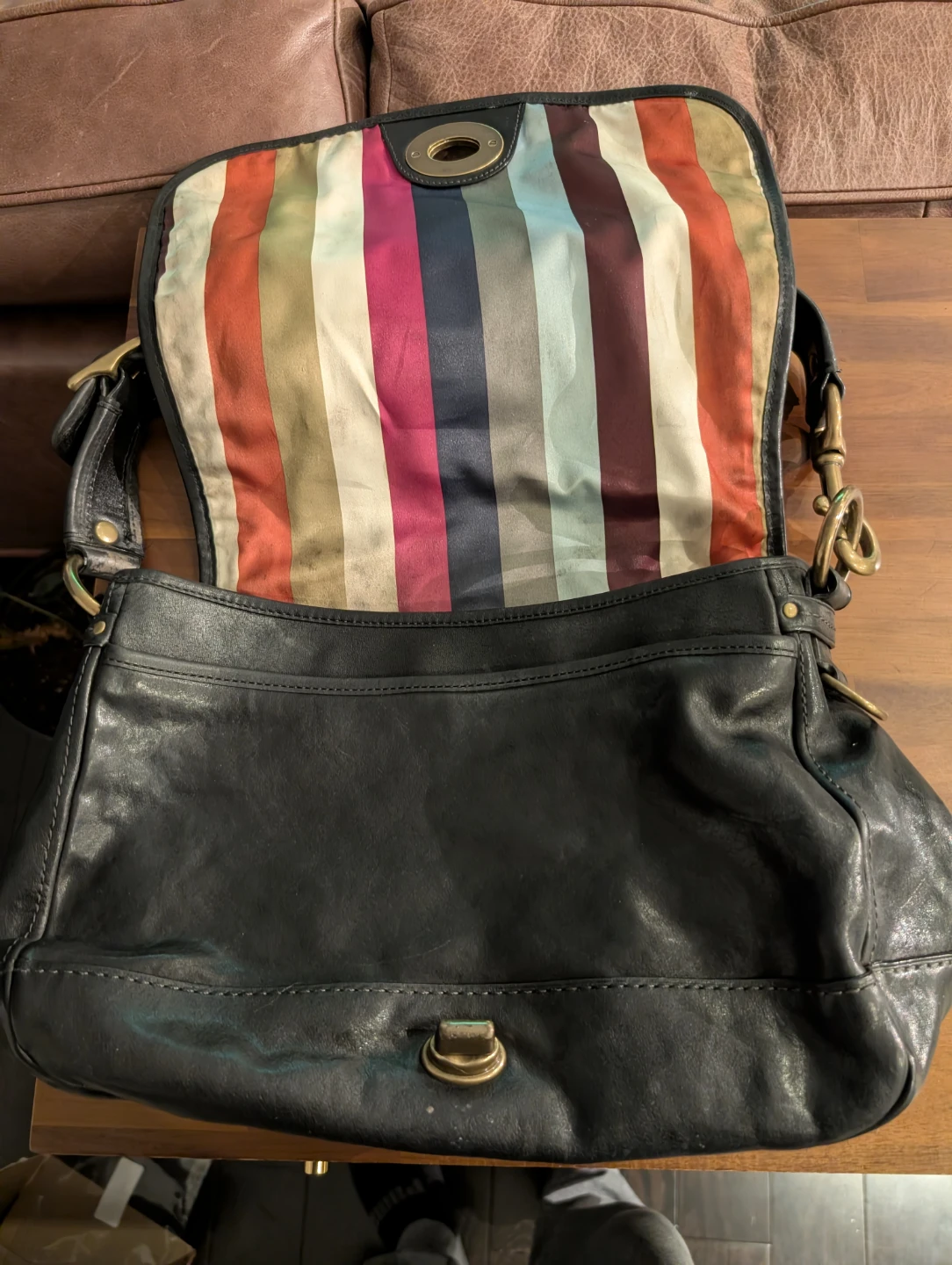 Coach Black Leather Shoulder Bag - photo 3
