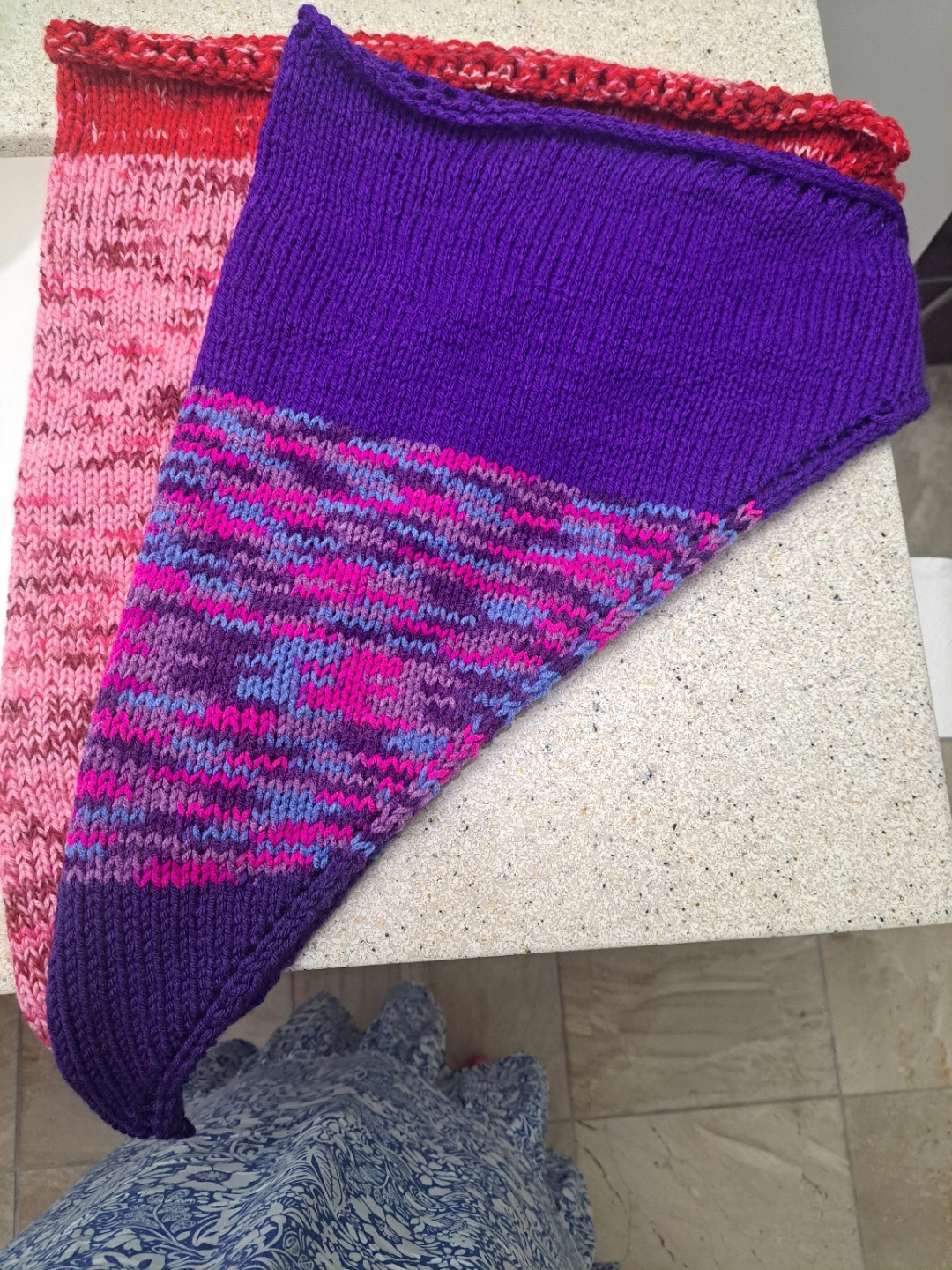 Long knitted bandana - photo 4